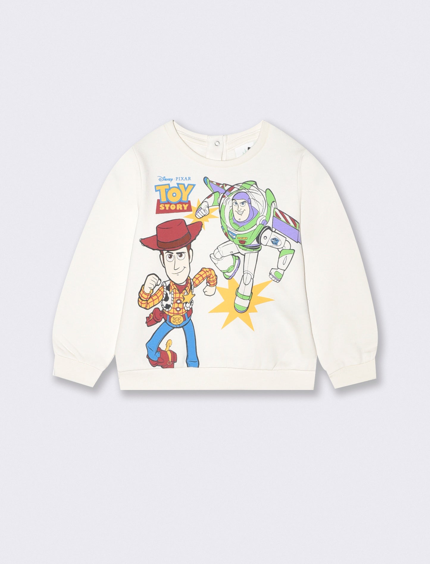 Toy Story Long Sleeve Crew Neck Sweatshirt - White
