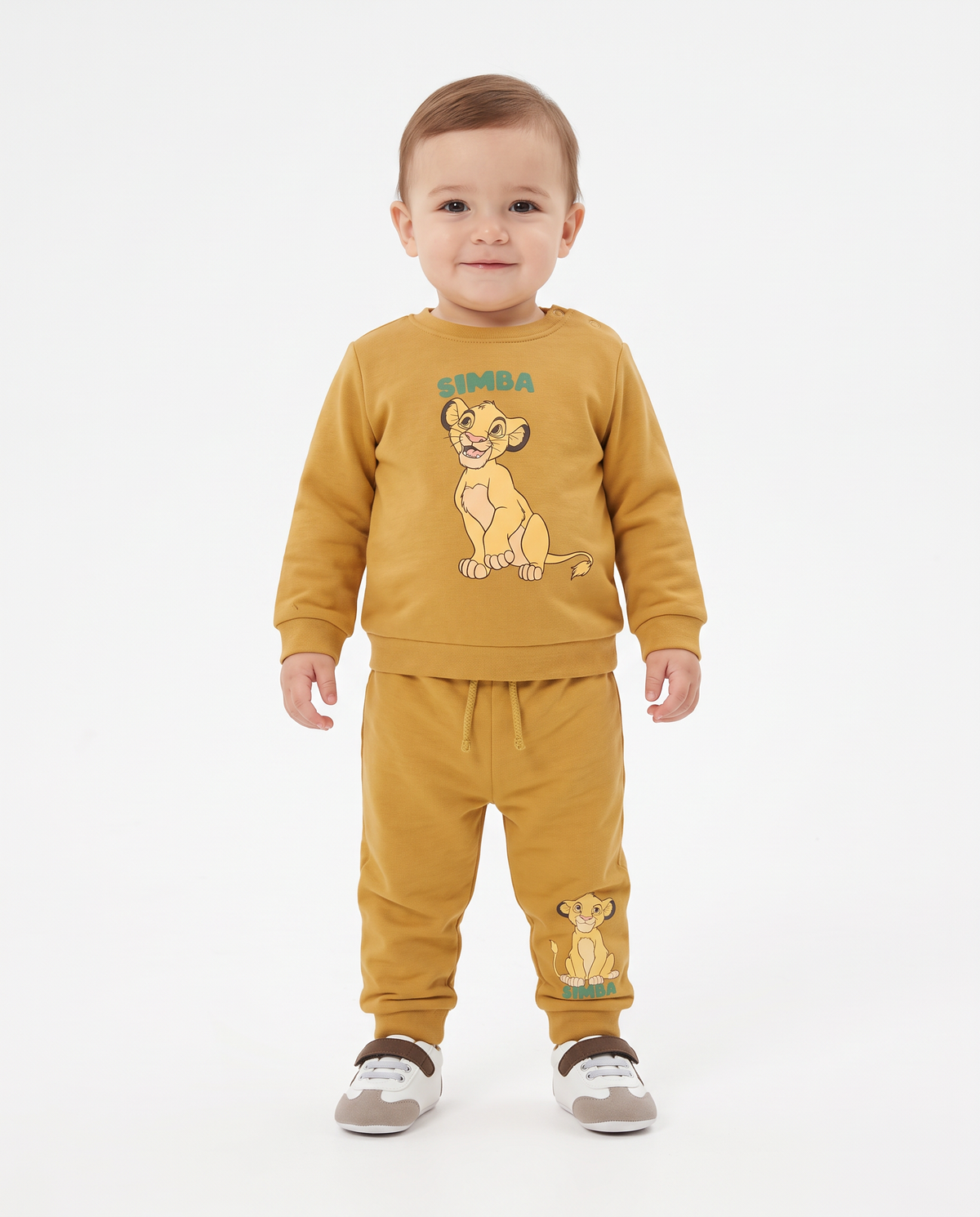 Felpa girocollo Il Re Leone Disney - Ocra