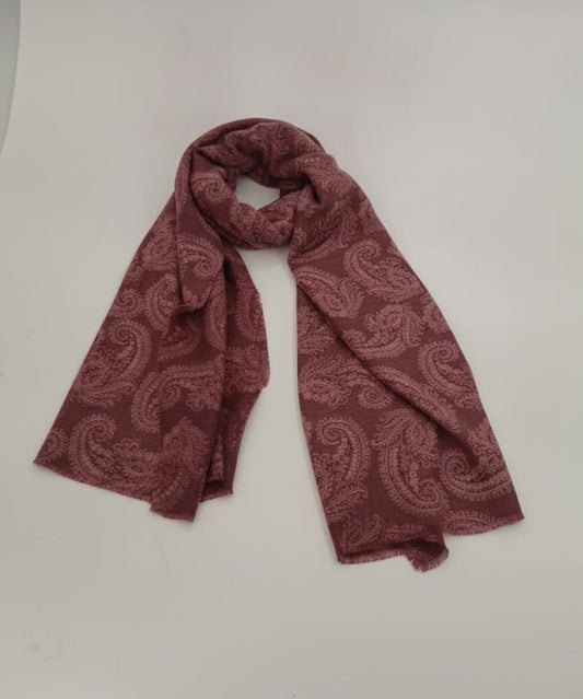Foulard paisley leggero e trendy - Rosso