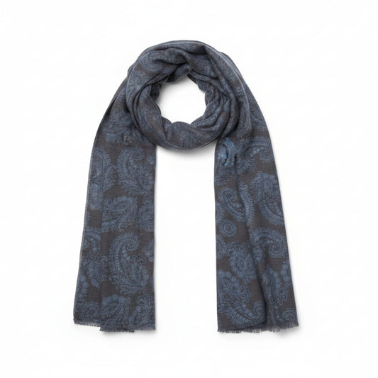 Foulard paisley leggero e trendy - Denim