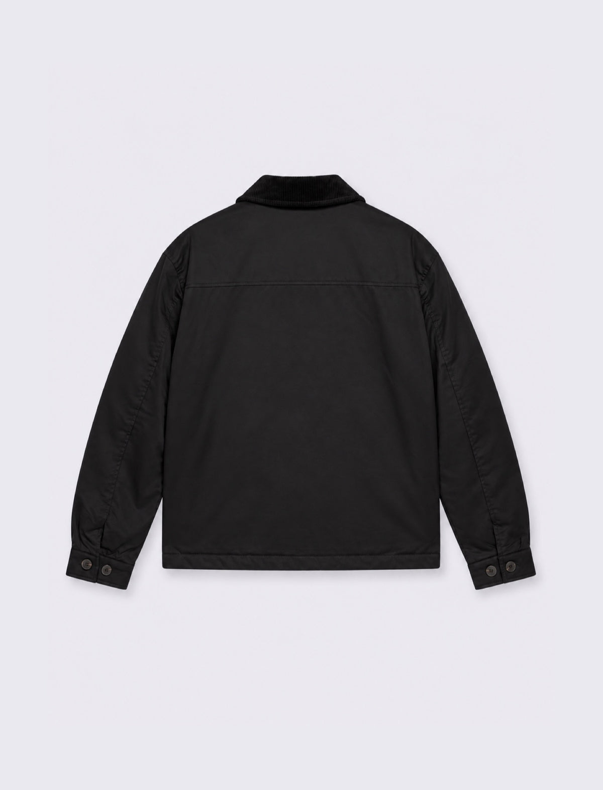 Elegant velvet collar jacket - Black