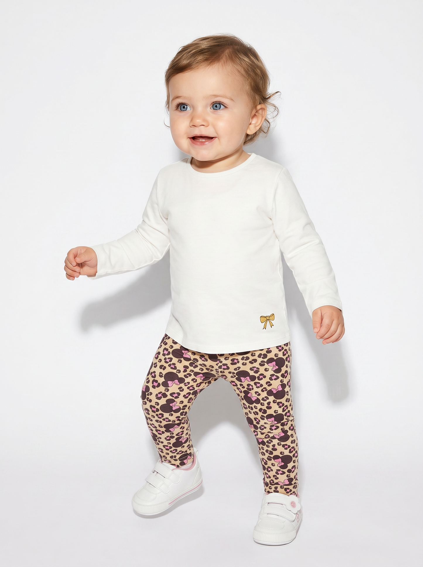 Leggings leopardato con Minnie Disney - Fantasia
