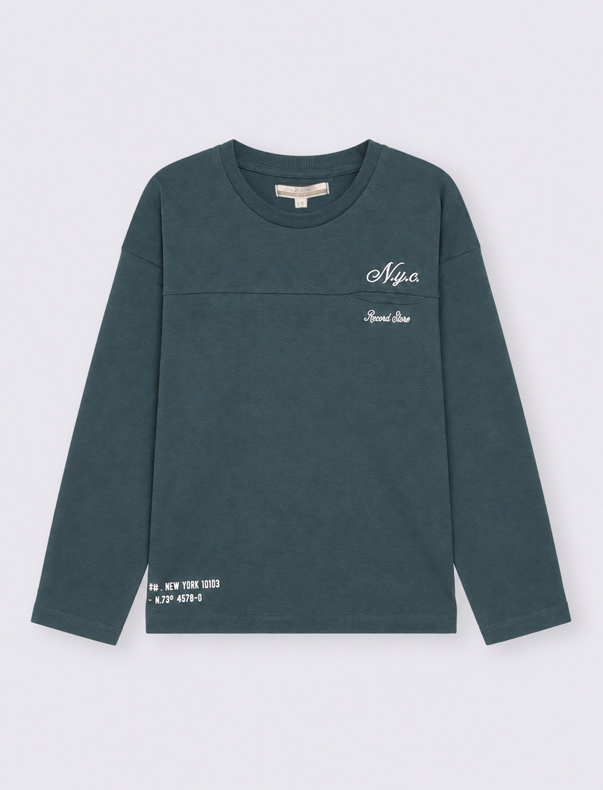 T-shirt vintage con ricami old school - Verde