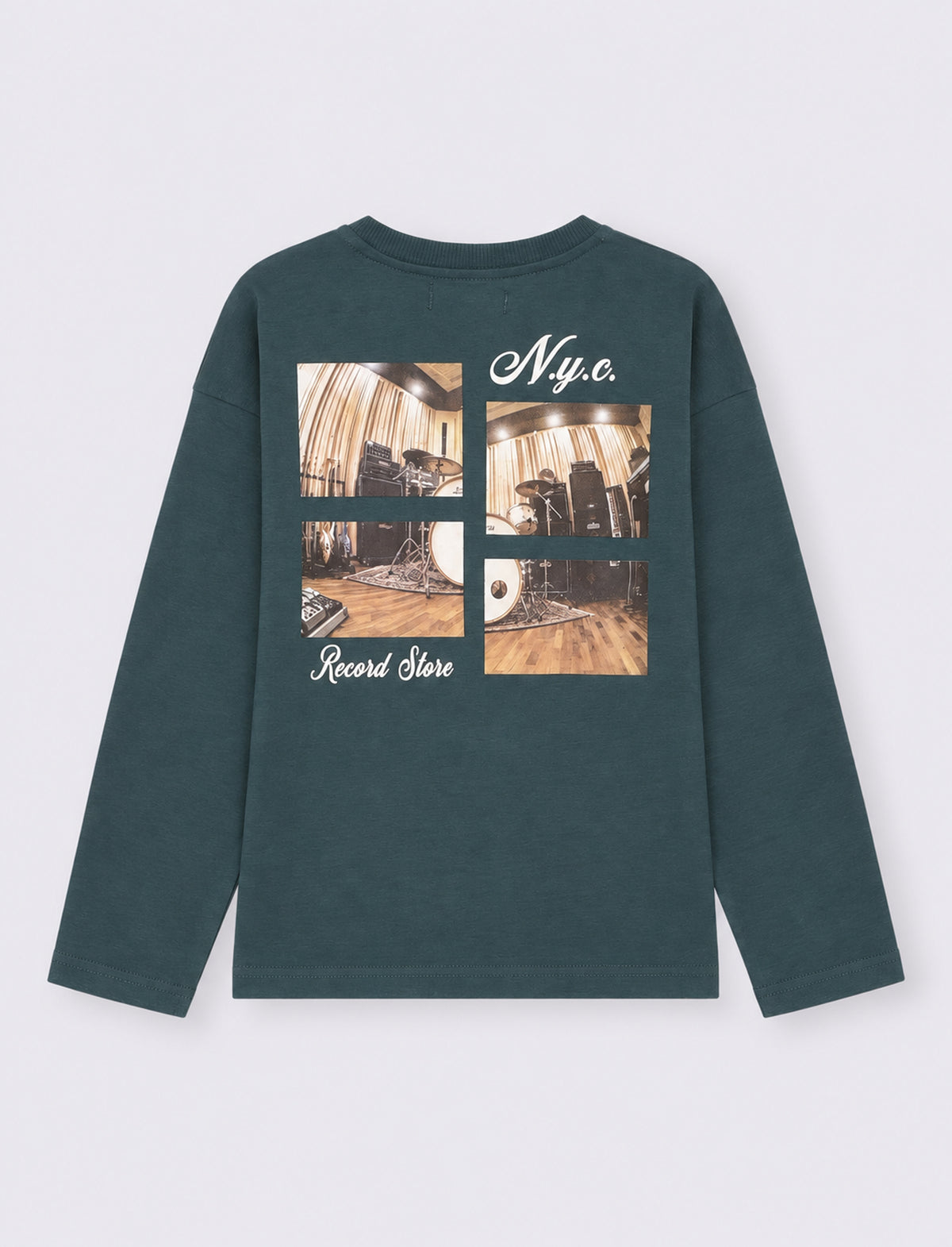 T-shirt vintage con ricami old school - Verde