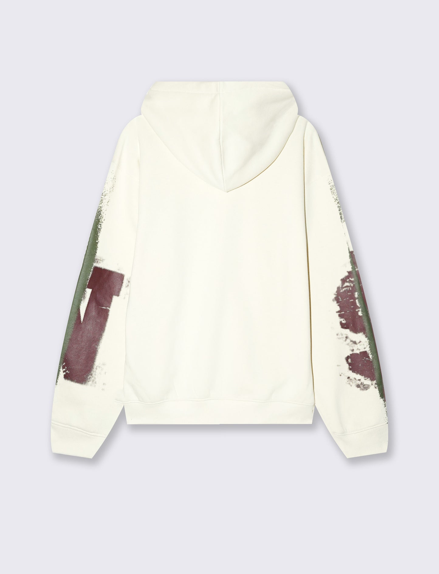 Boxy hoodie with prints - White