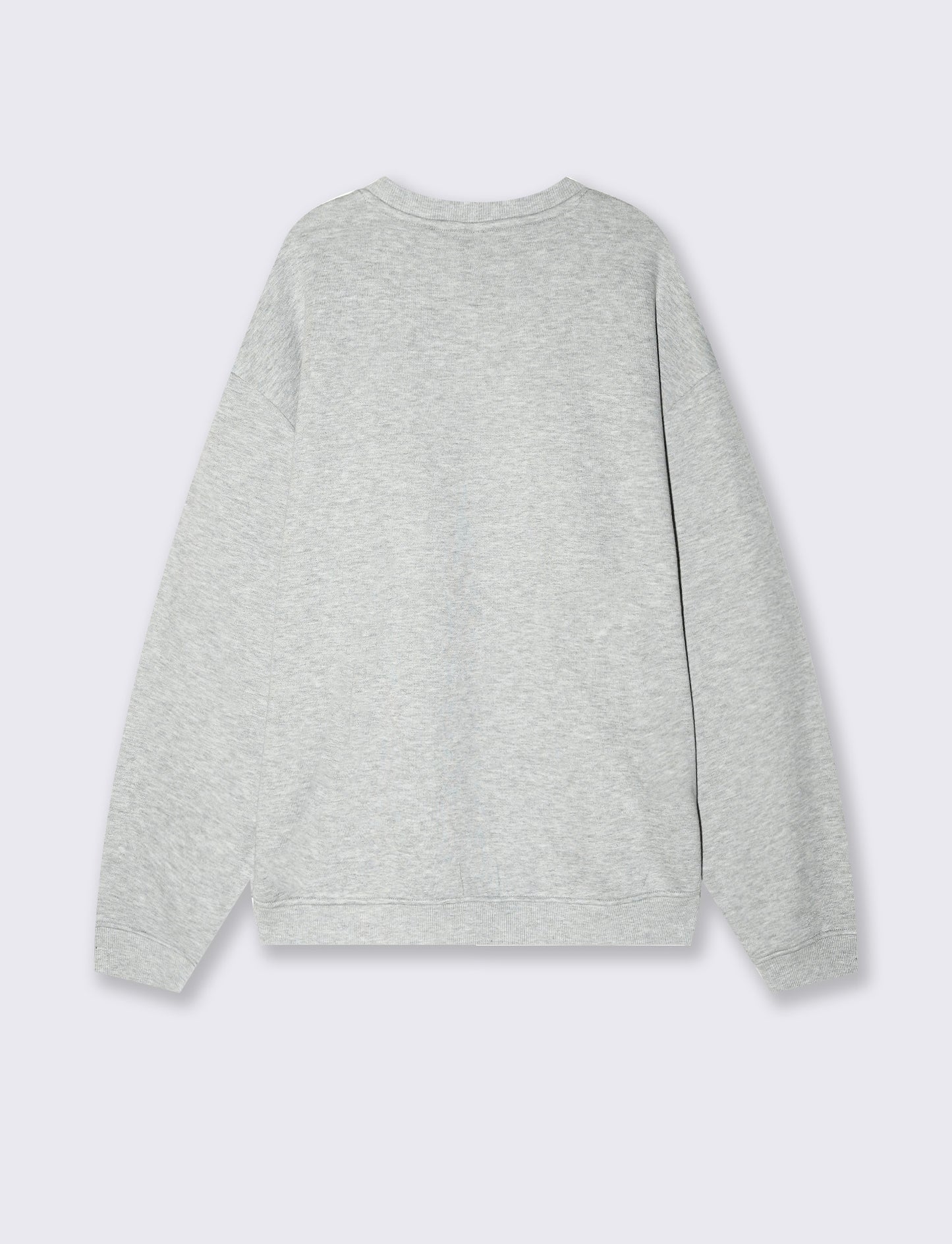 Crewneck sweatshirt with embroidery and applique - Grey