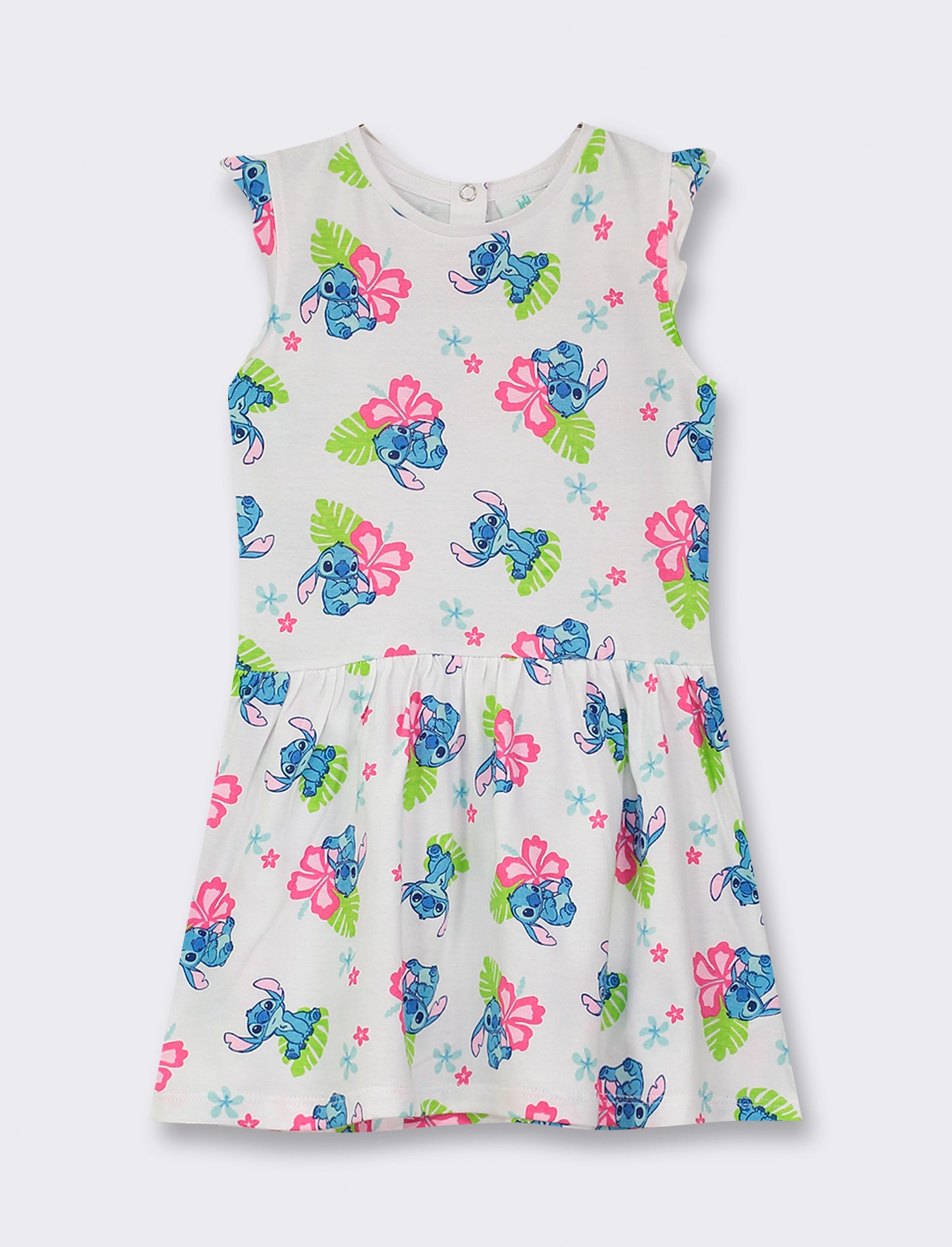 Jersey Sleeveless Dress with Character Print - Daily Style, 2 Color Options - Multicolor