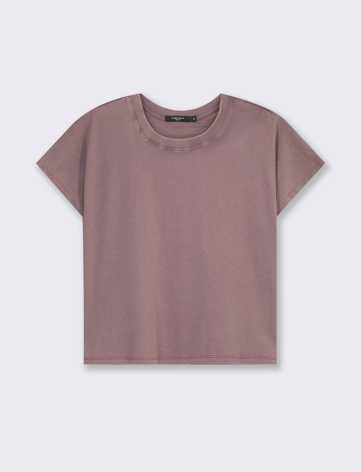 T- shirt mezza manica in jersey da donna - Lampone