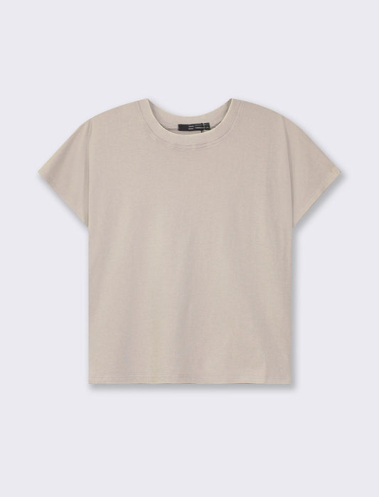 T- shirt mezza manica in jersey da donna - Bianco perla