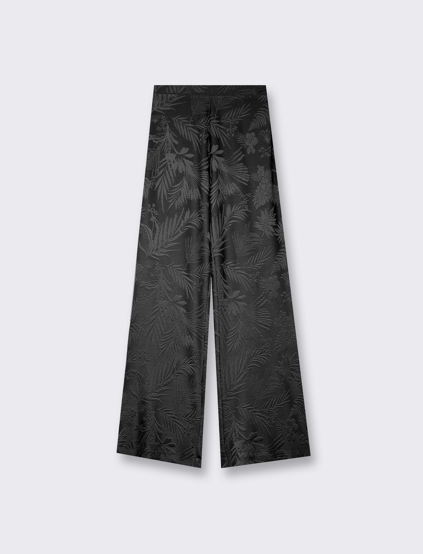 Leggings lavorazione jaquard in tessutoin maglia garzato - Nero