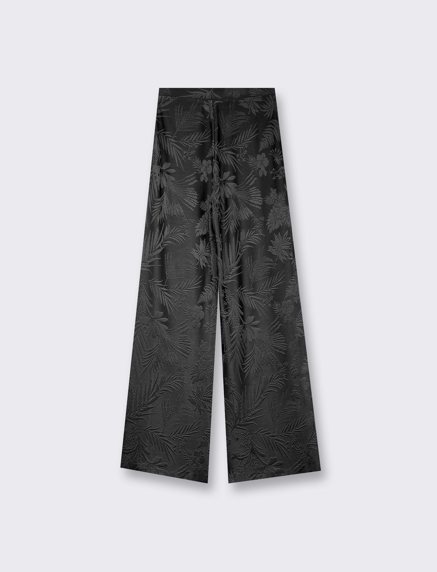 Leggings lavorazione jaquard in tessutoin maglia garzato - Nero