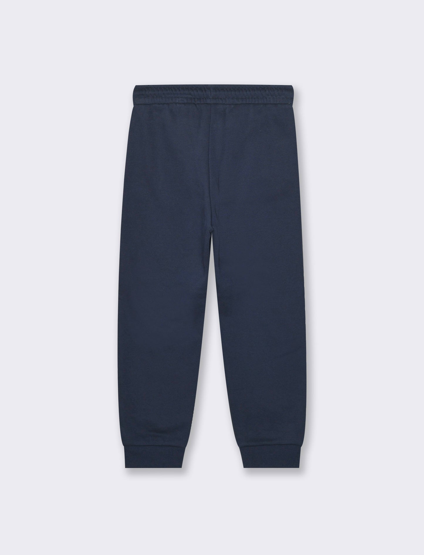 Jogger in felpa tinta unita - Blu