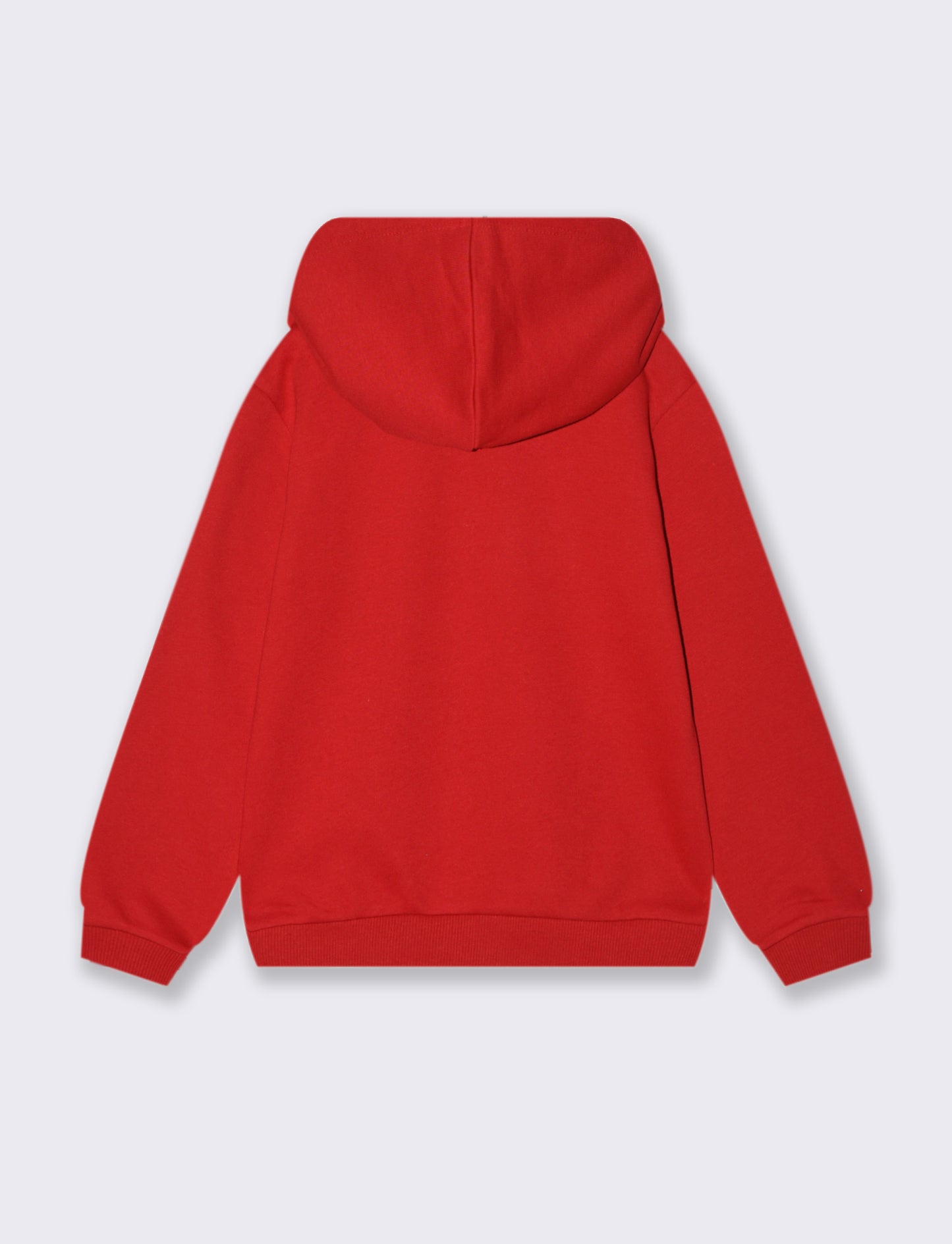 Felpa con cappuccio stampa maxi da bambino - Rosso