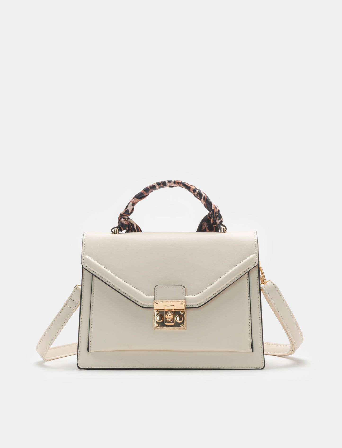 Borsa da donna con manico infilato - Beige