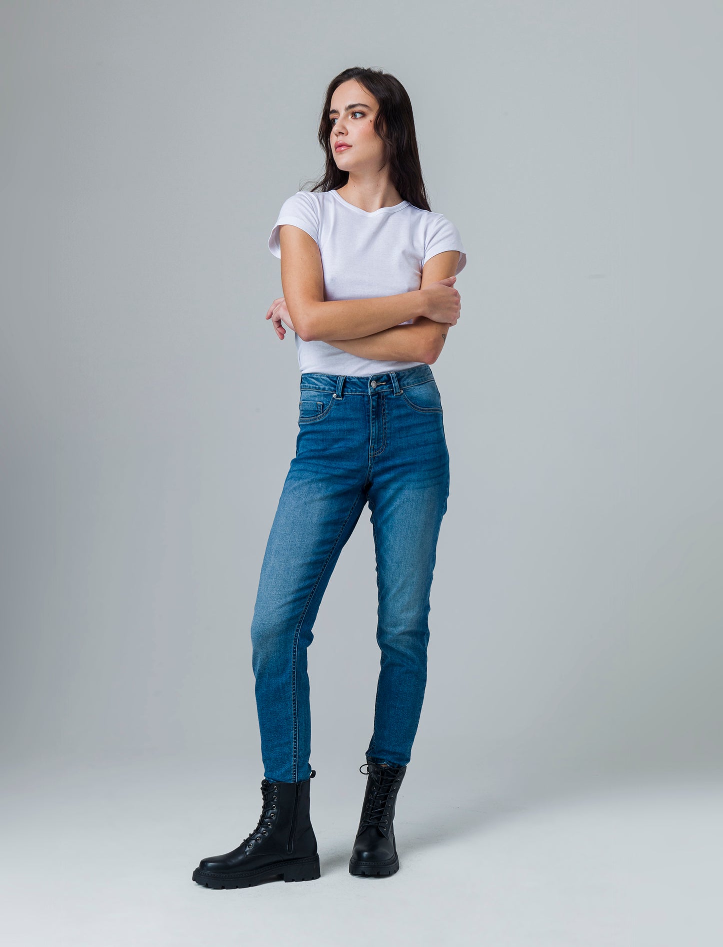Jeans basico 5 tasche da donna - Denim