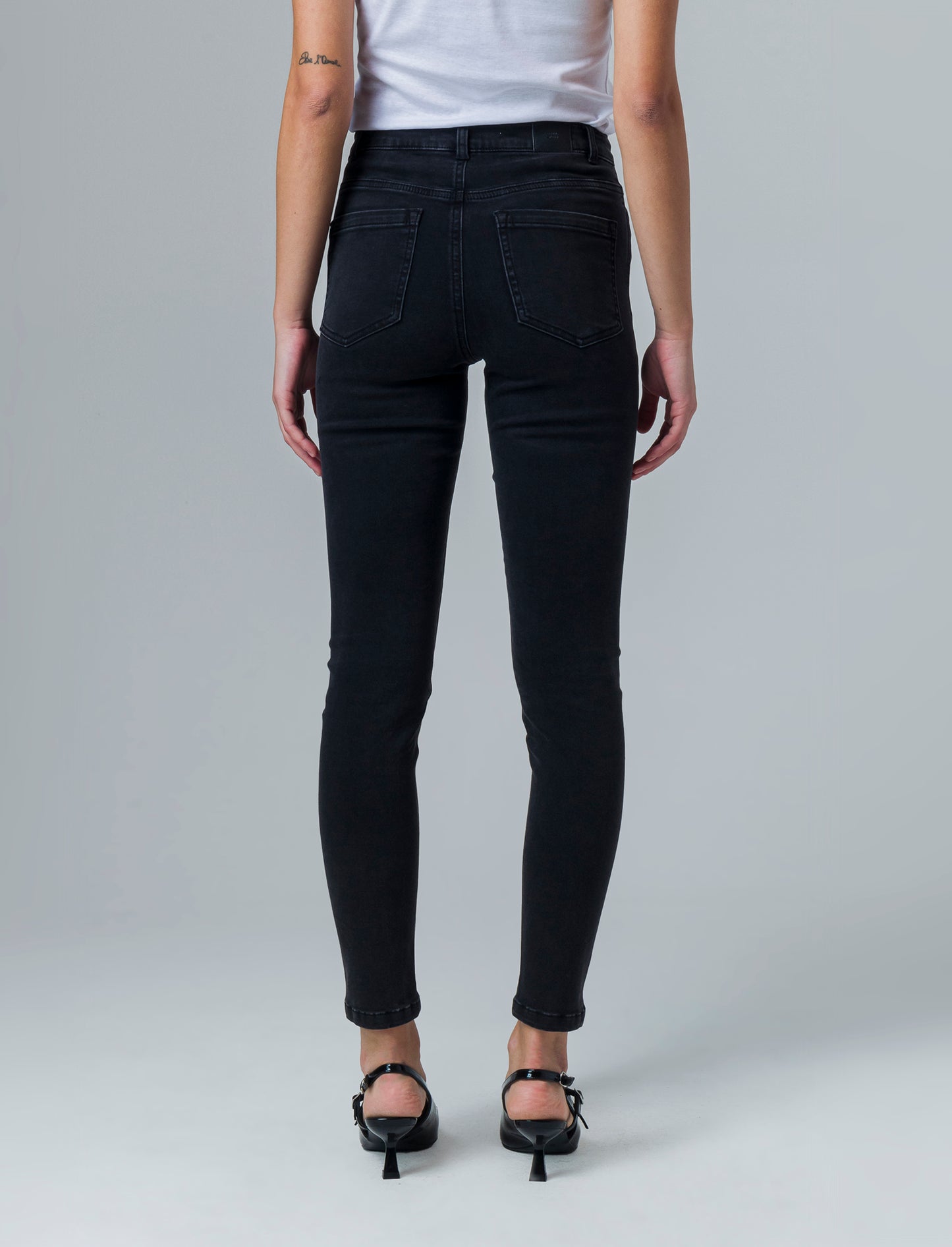 Jeans basico skinny da donna - Nero