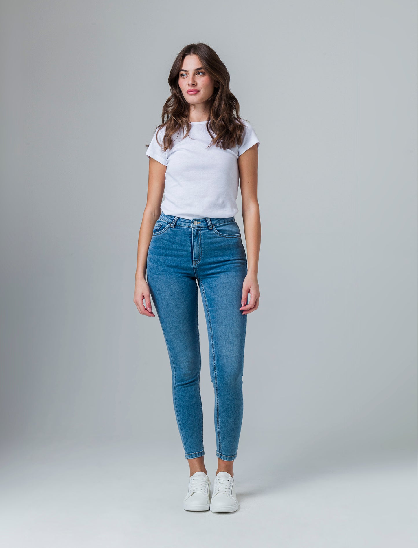 Jeans basico skinny da donna - Denim