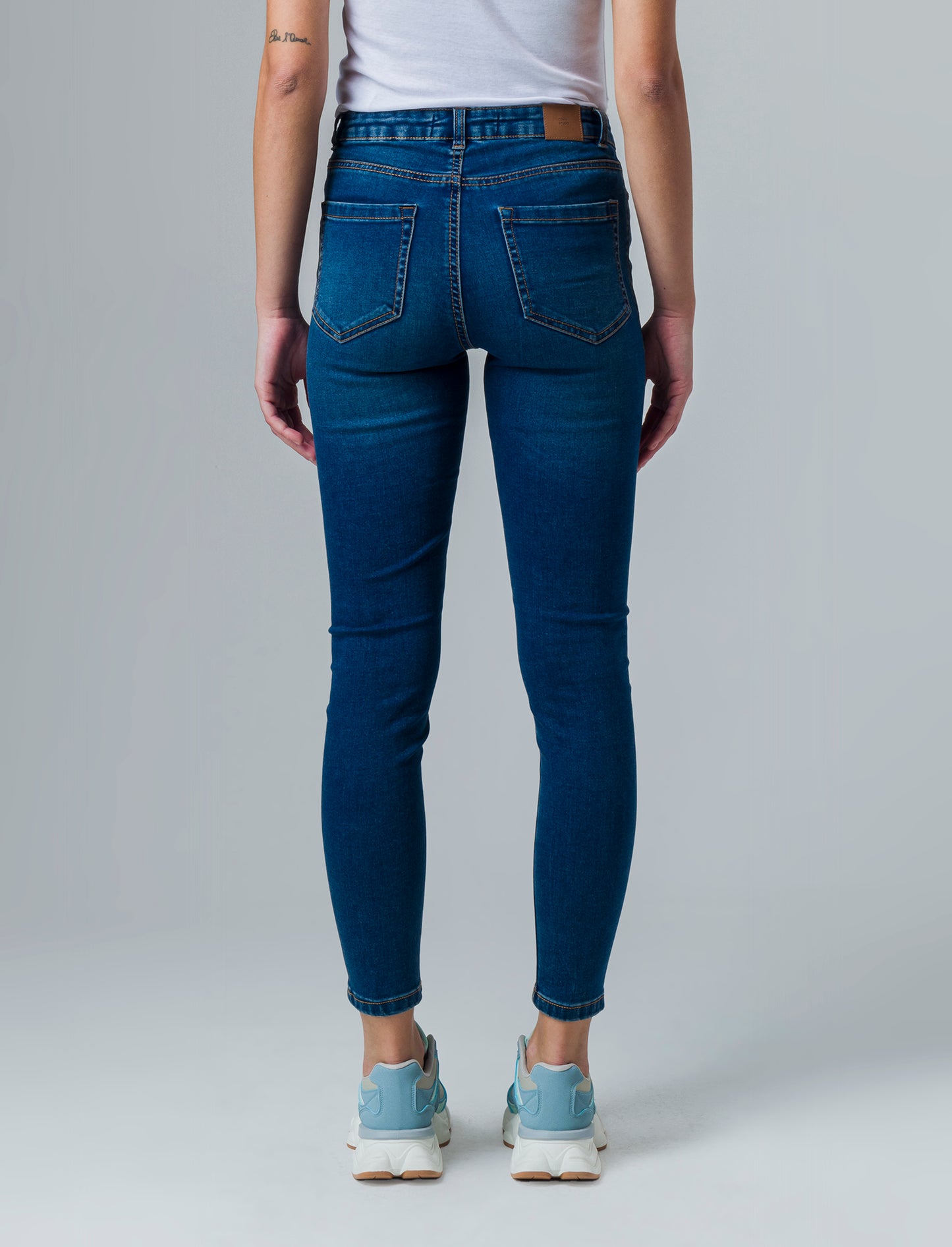 Jeans basico skinny da donna - DENIM SCURO