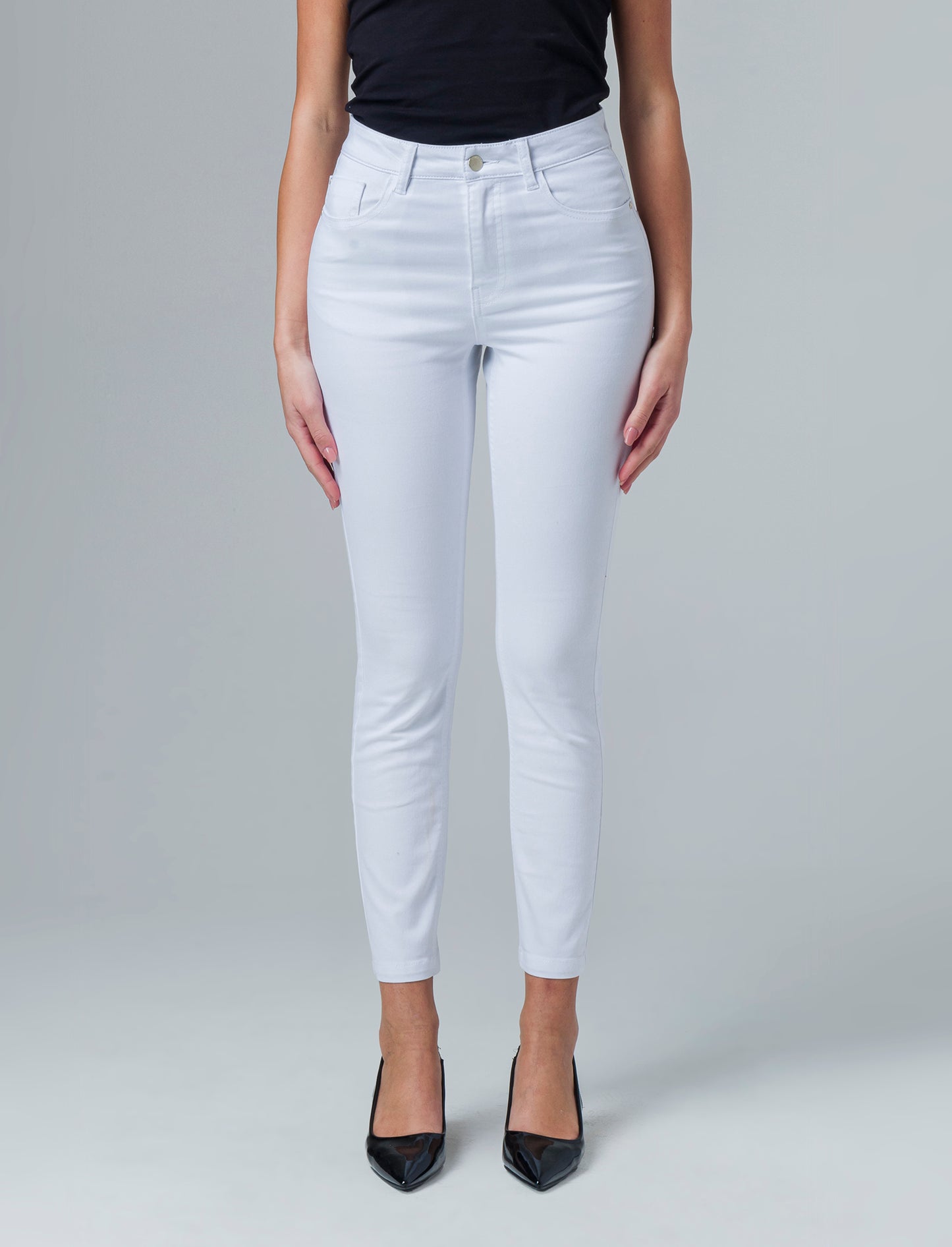 Pantalone skinny colored da donna - Bianco
