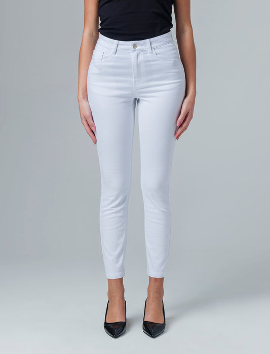 Pantalone skinny colored da donna - Bianco