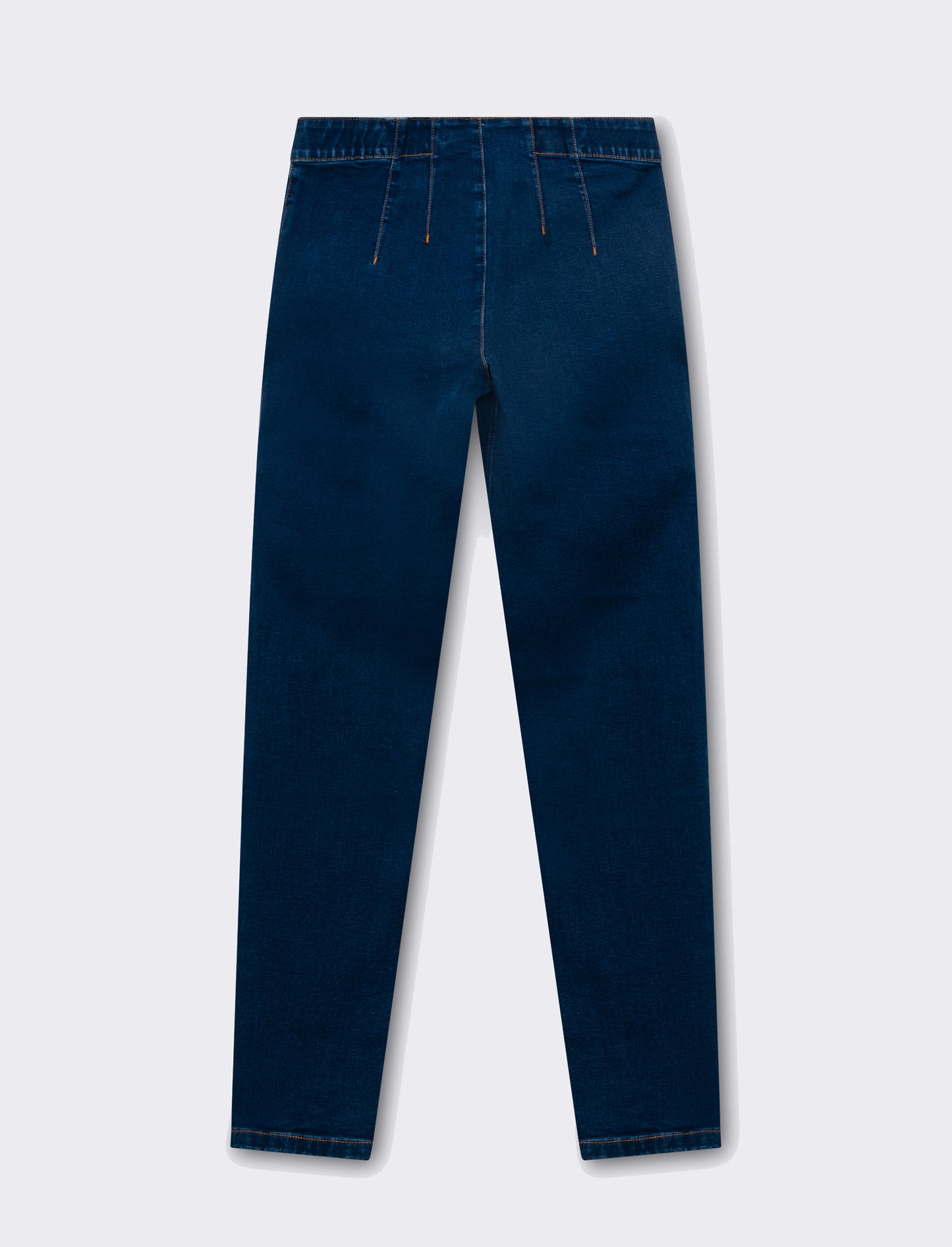 Skinny jeans con elastico in vita da donna - DENIM SCURO