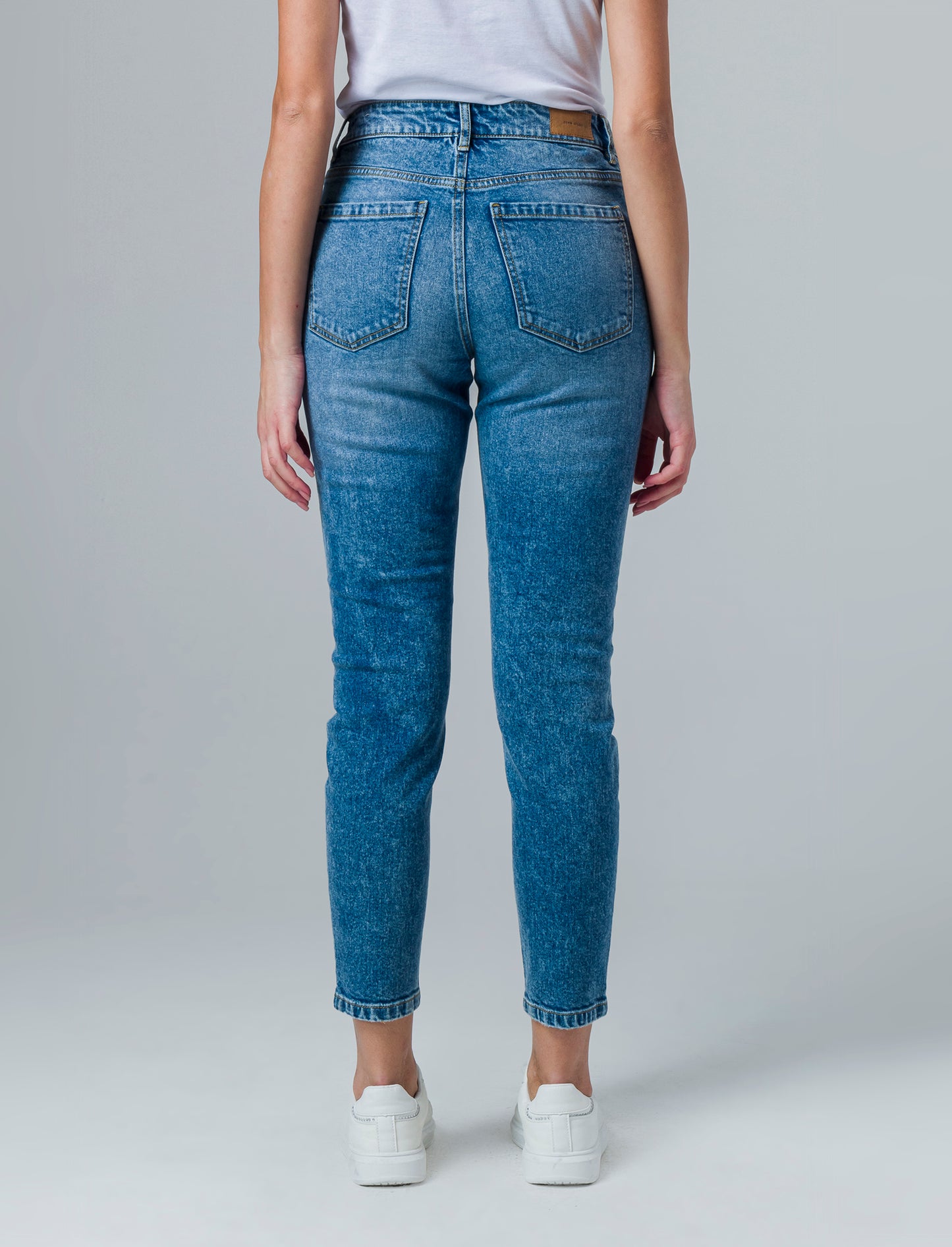 Low waist denim pants da donna - Denim