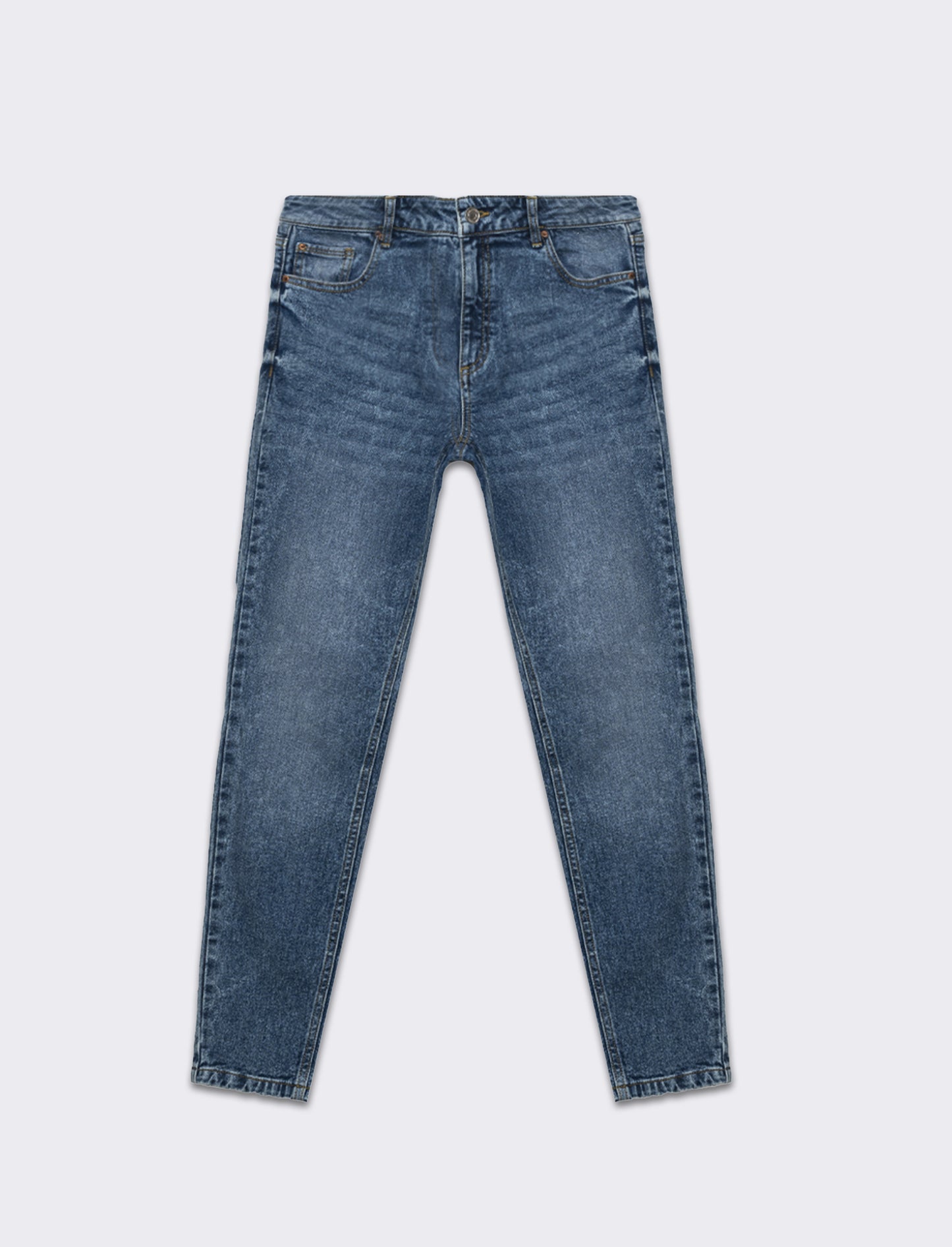 Low waist denim pants da donna - Denim