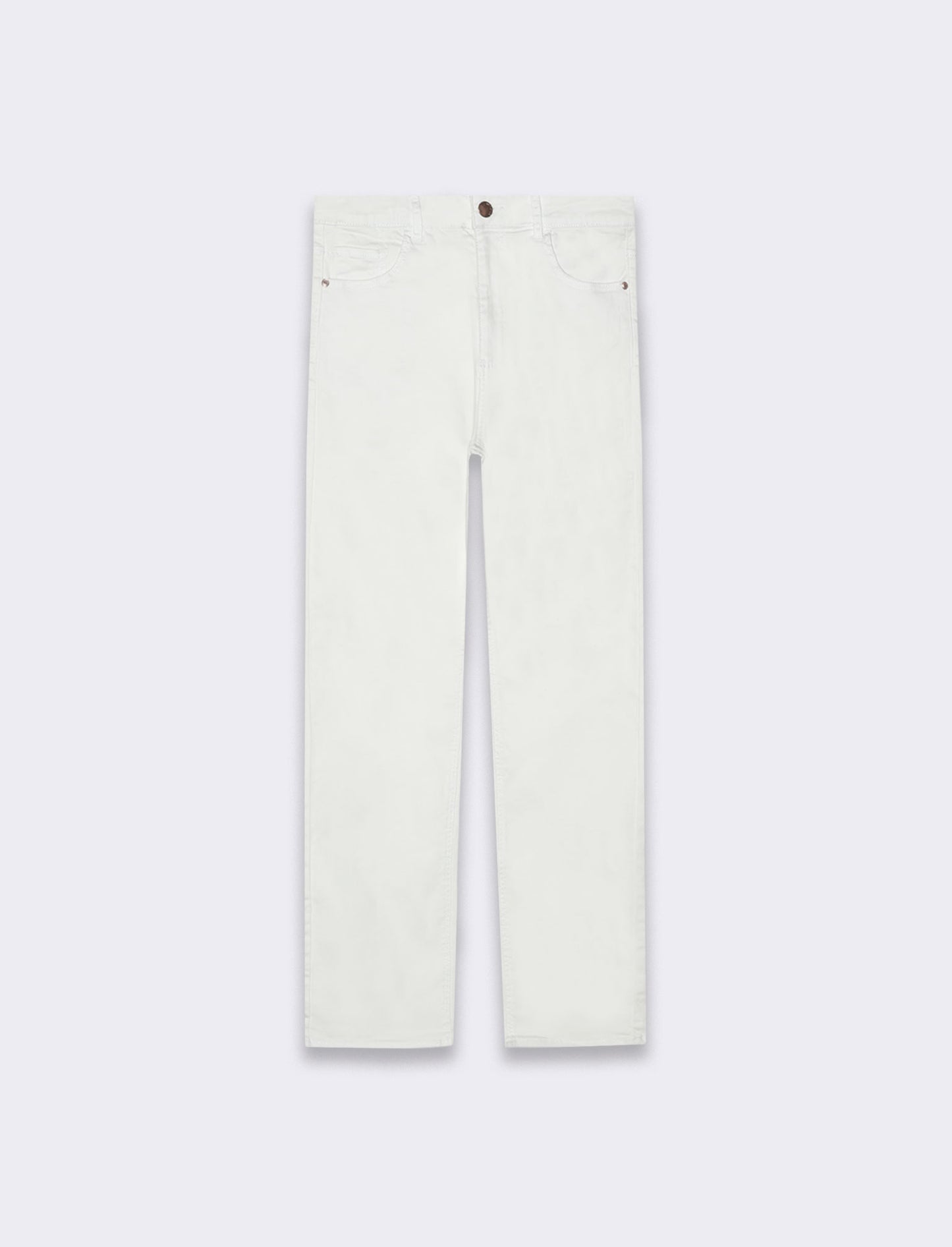 Jeans a pinocchietto da donna - Bianco