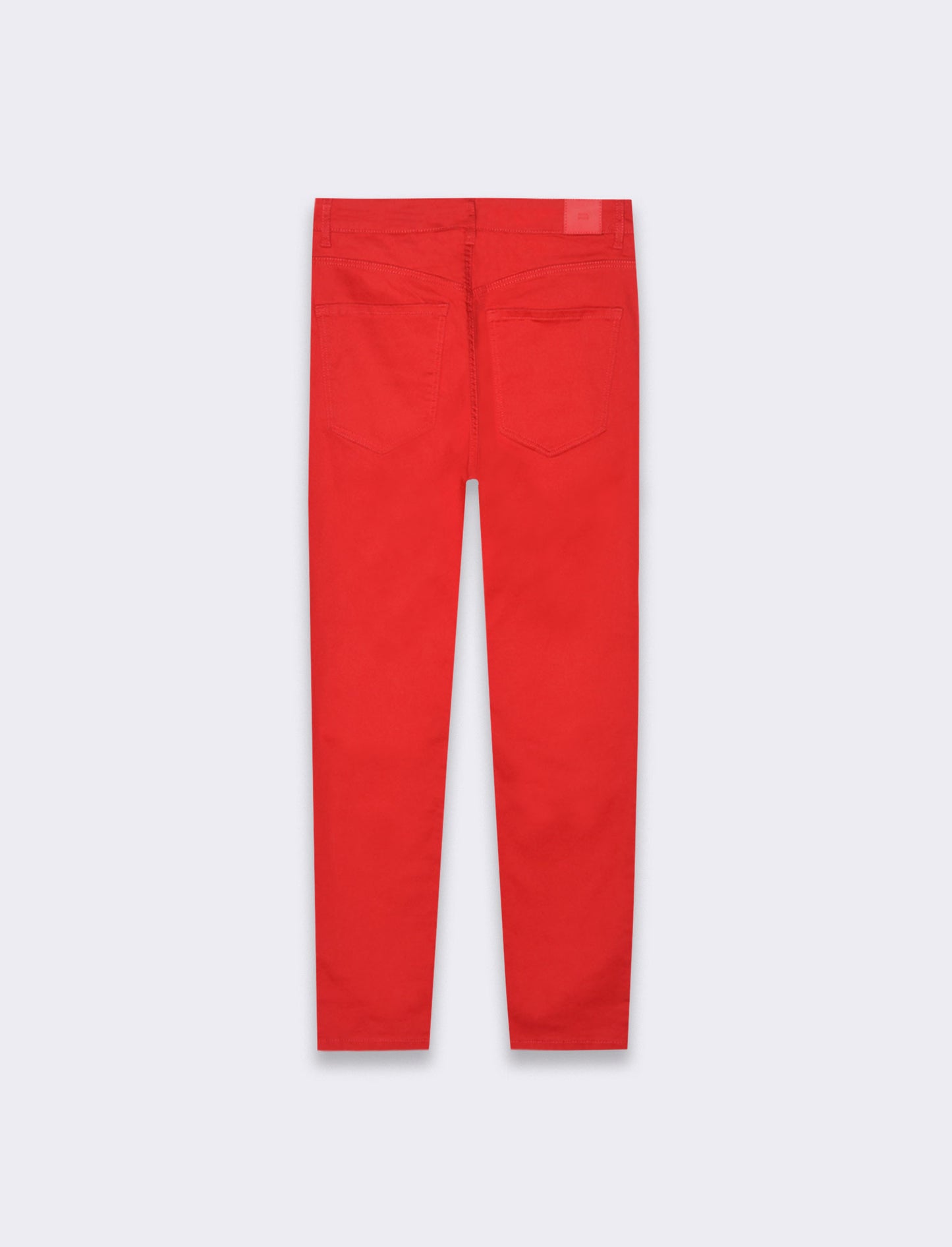 Jeans a pinocchietto da donna - Rosso