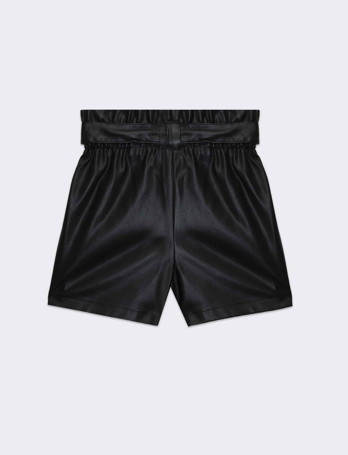 Woman's faux leather shorts for stylish comfort - Black
