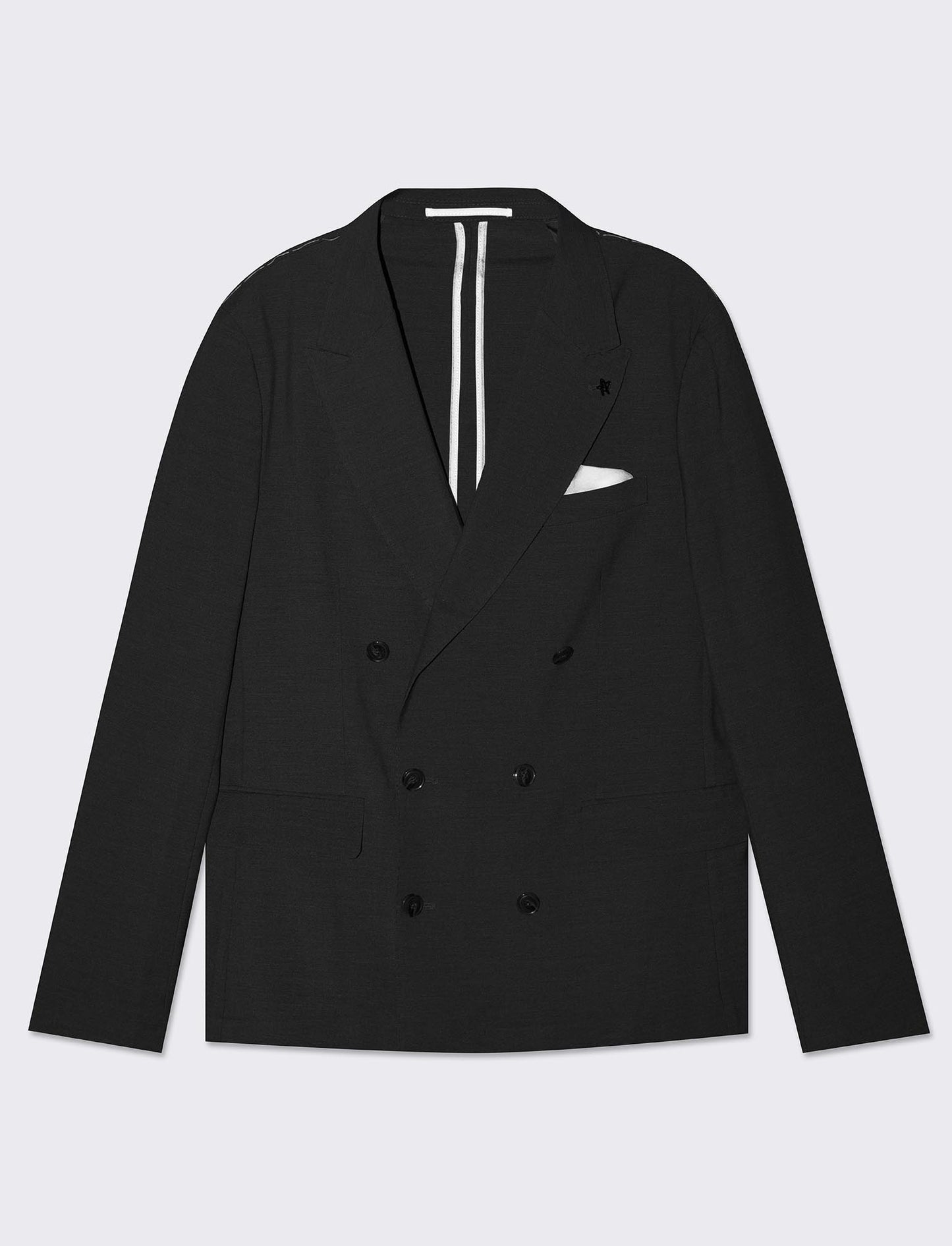 Blazer formal fit con colletto revers - Nero