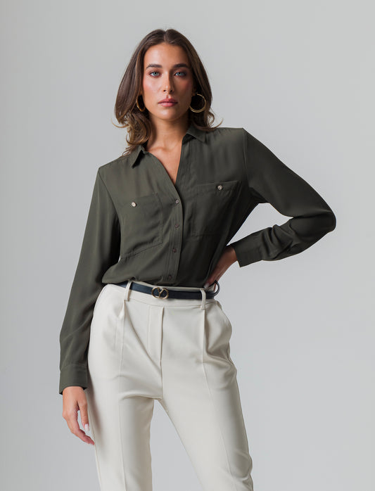 Camicia con tasche sul petto da donna - Ve.milit.