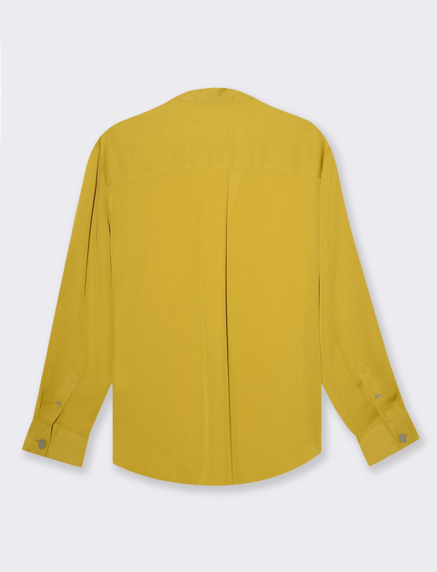 Woman's side-slit shirt for stylish comfort - Yellow