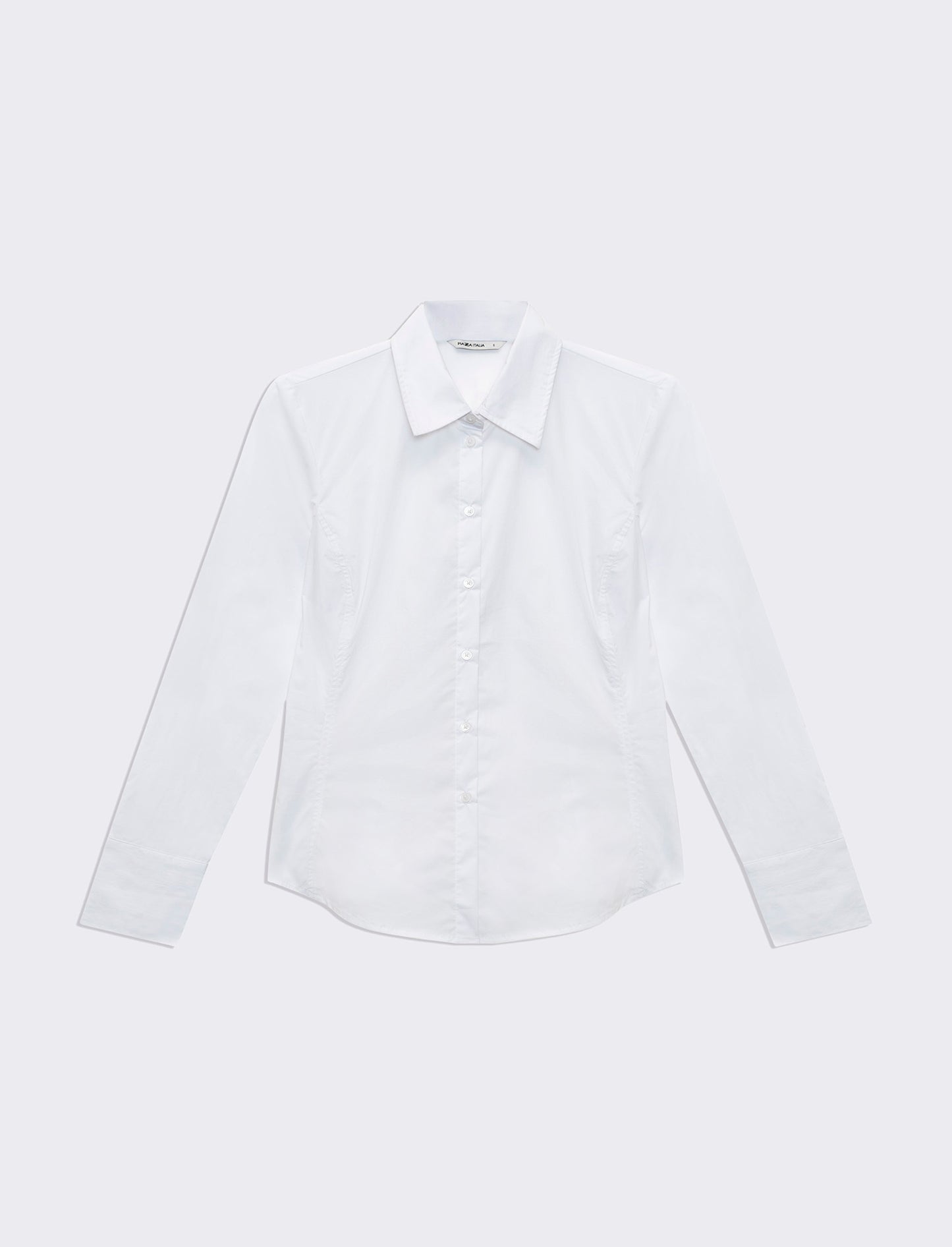 Woman's stretch canvas shirt - White