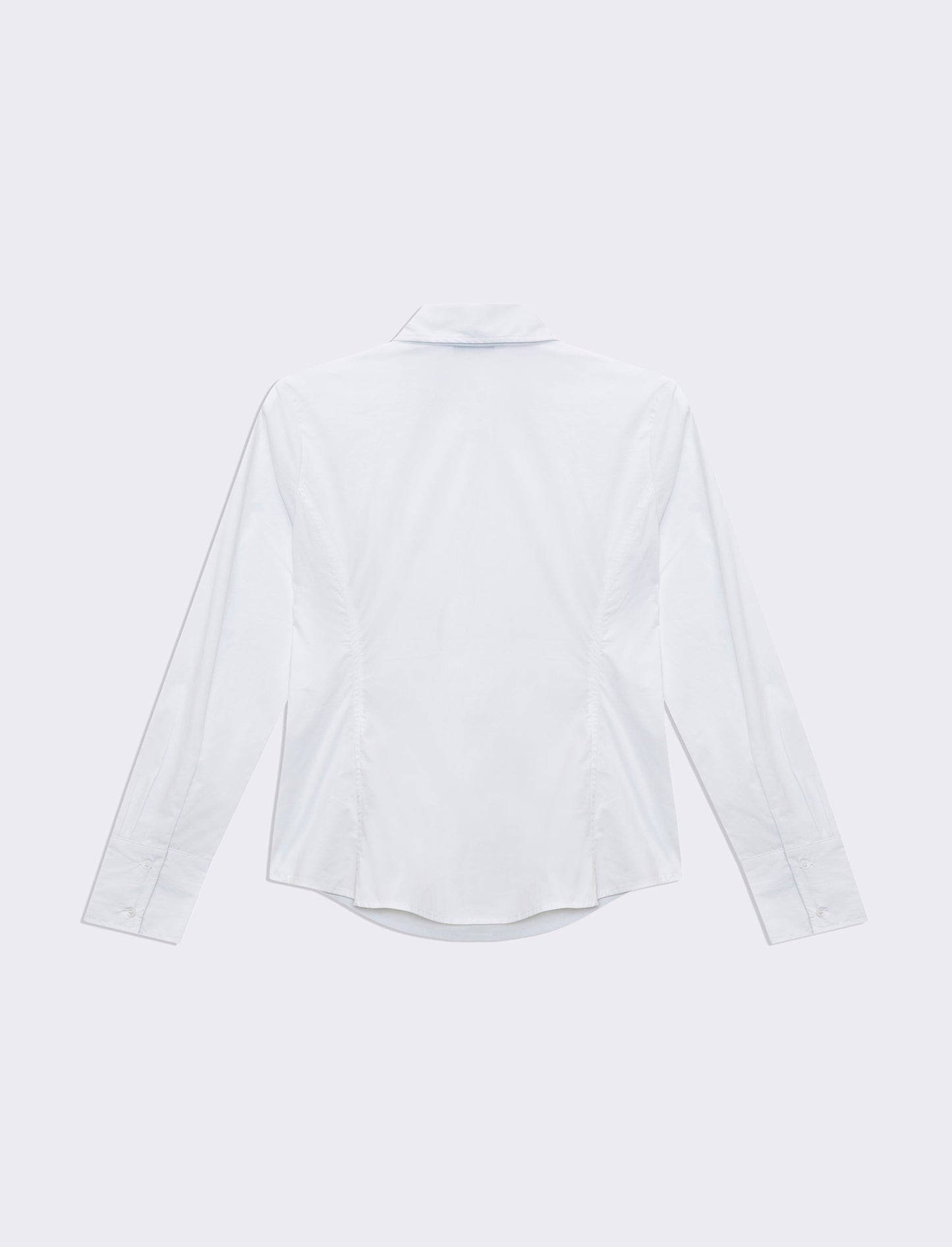 Woman's stretch canvas shirt - White