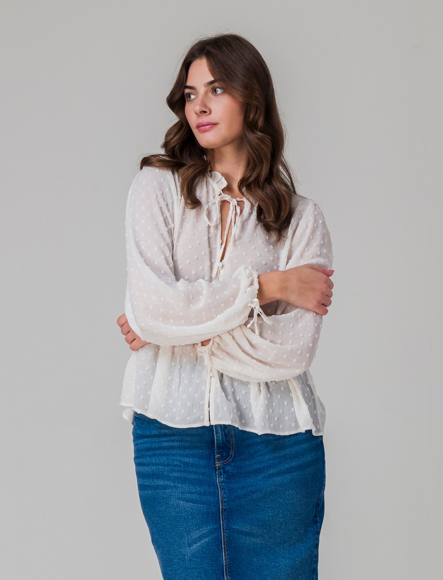 Woman's blouse style shirt - Beige