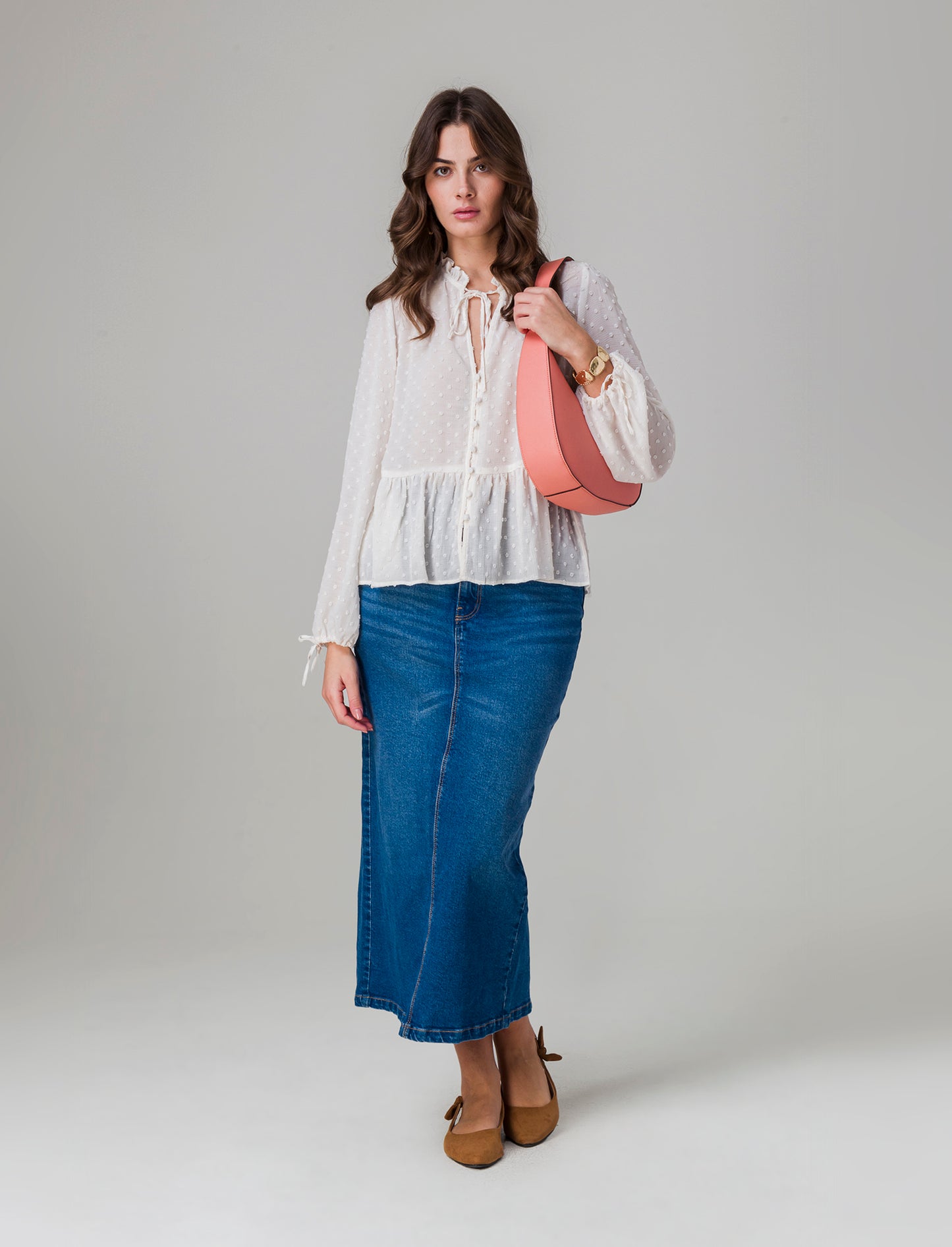 Woman's blouse style shirt - Beige