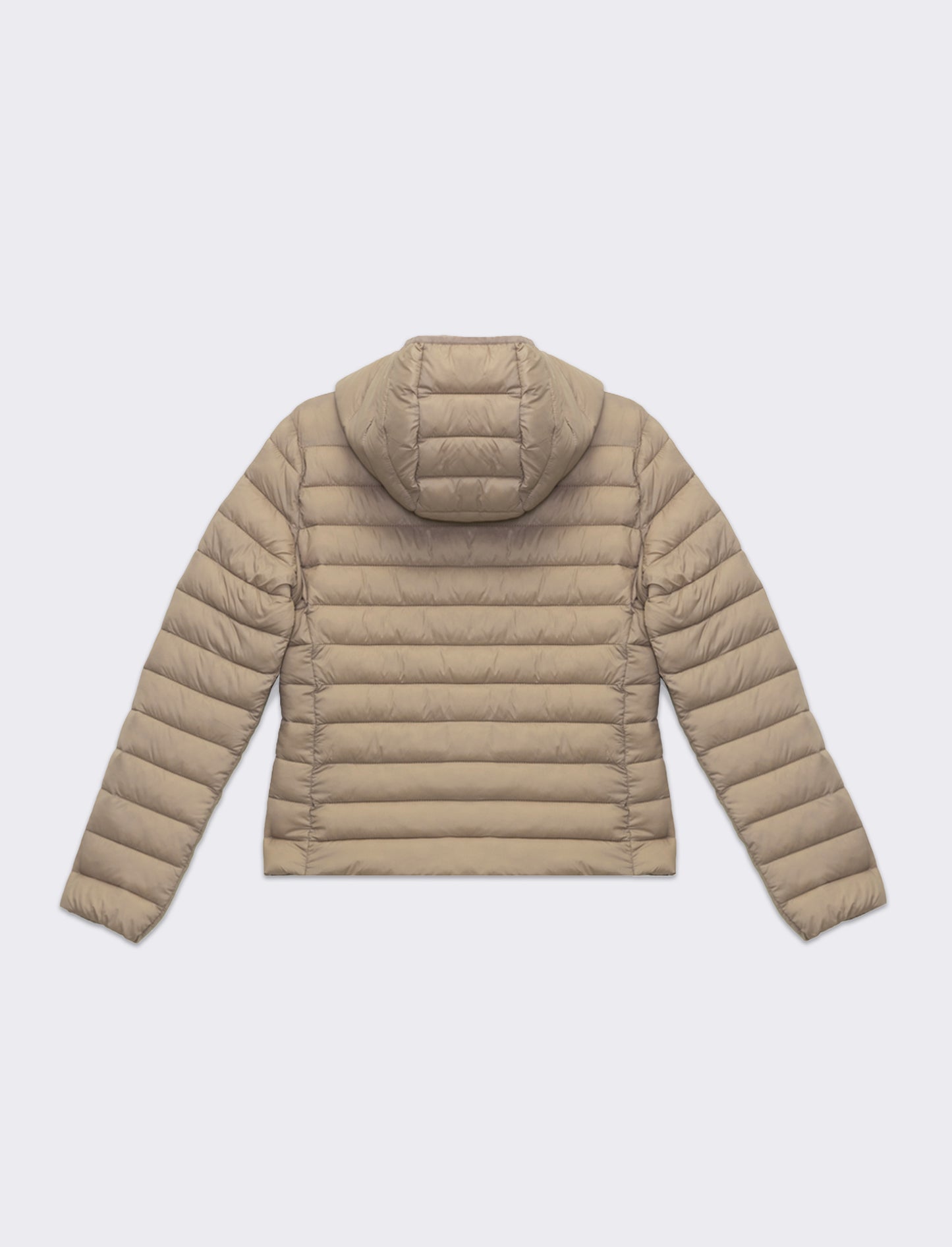 Giubbotto imbottito con cappuccio da donna - Beige corda