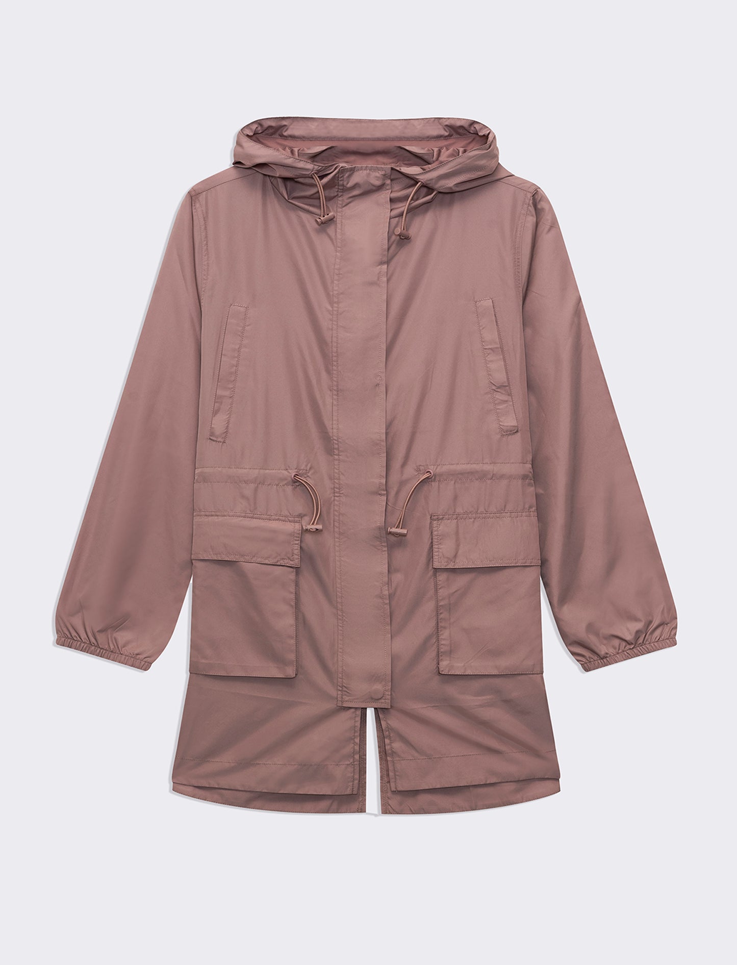 Parka con cappuccio da donna - Rosa antico