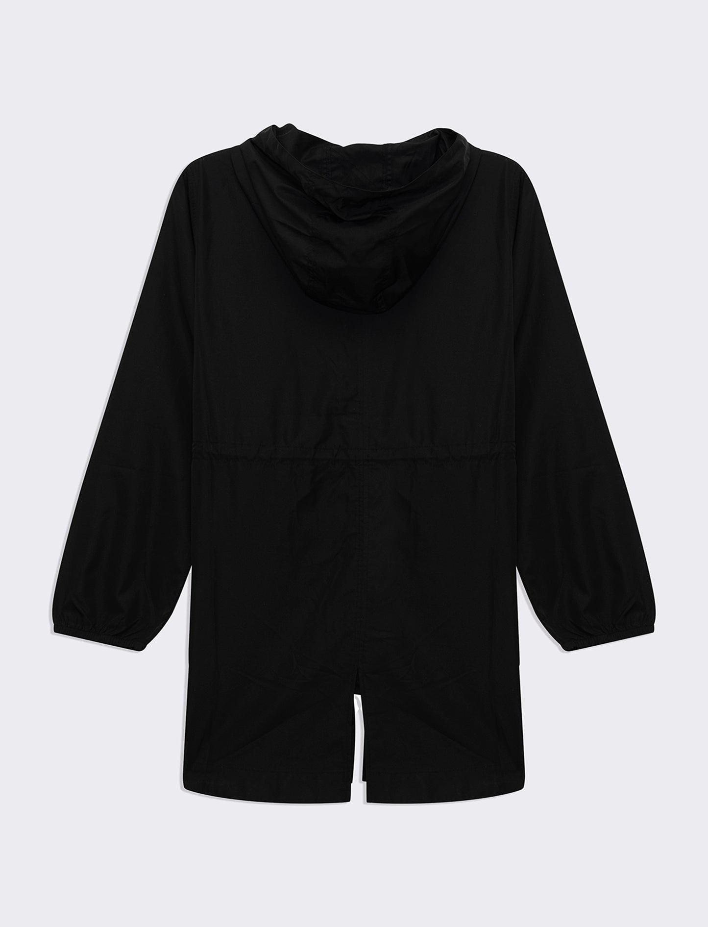 Parka con cappuccio da donna - Nero