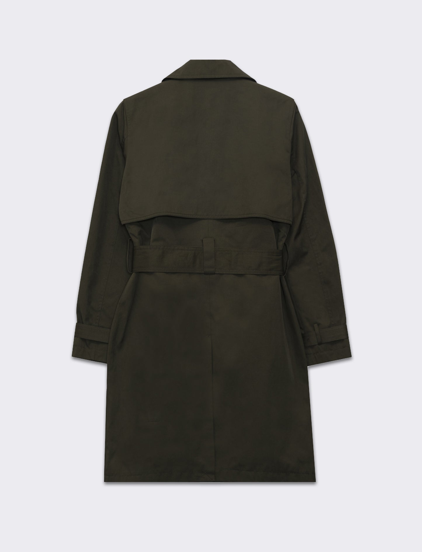 Trench con cintura da donna - Verde militare