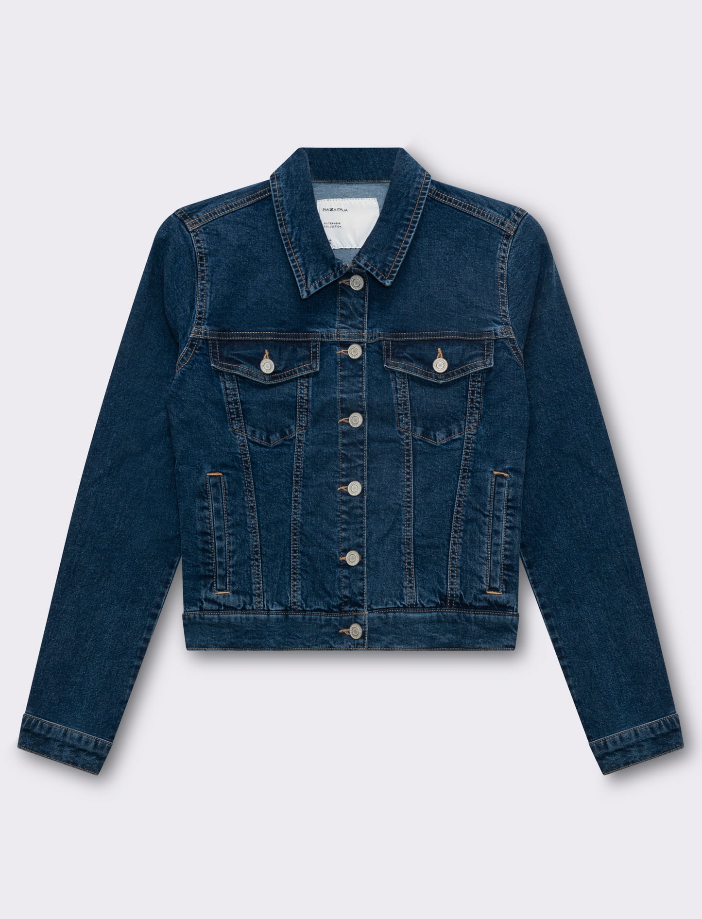 Woman's slim fit denim jacket - Blue