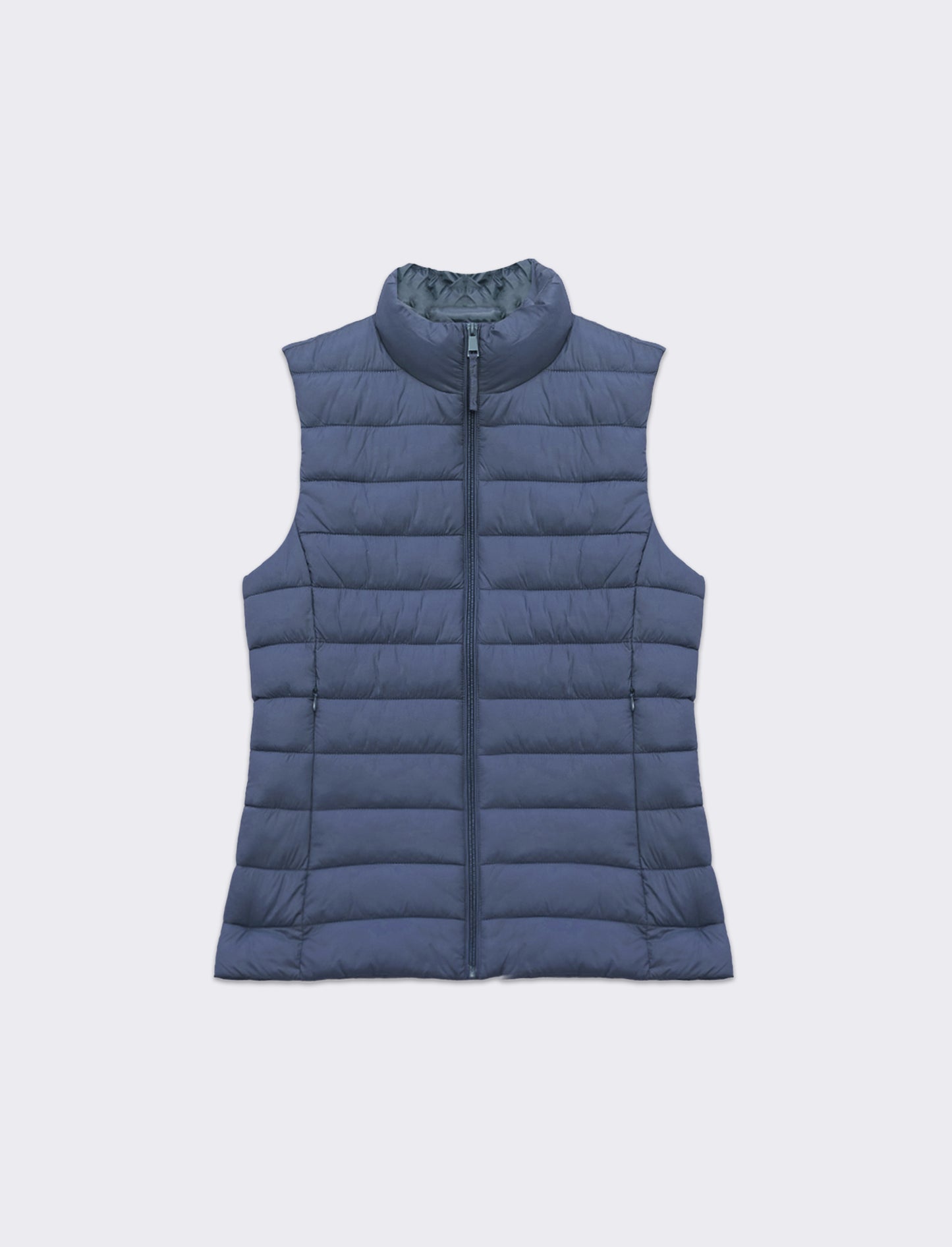 Giubbotto smanicato imbottito da donna - Denim