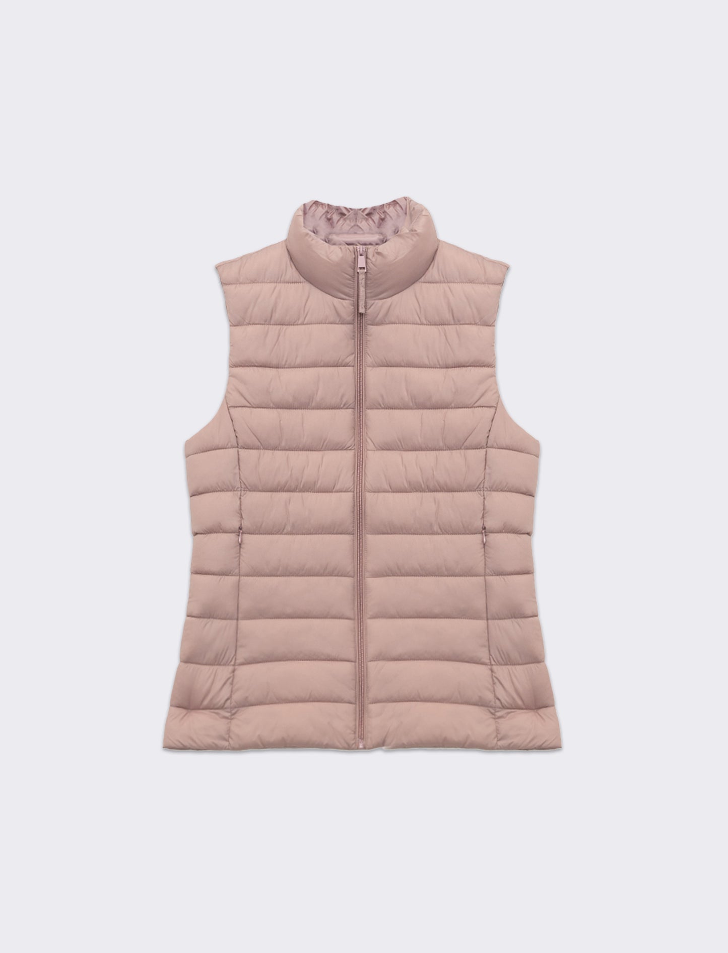 Giubbotto smanicato imbottito da donna - Rosa antico
