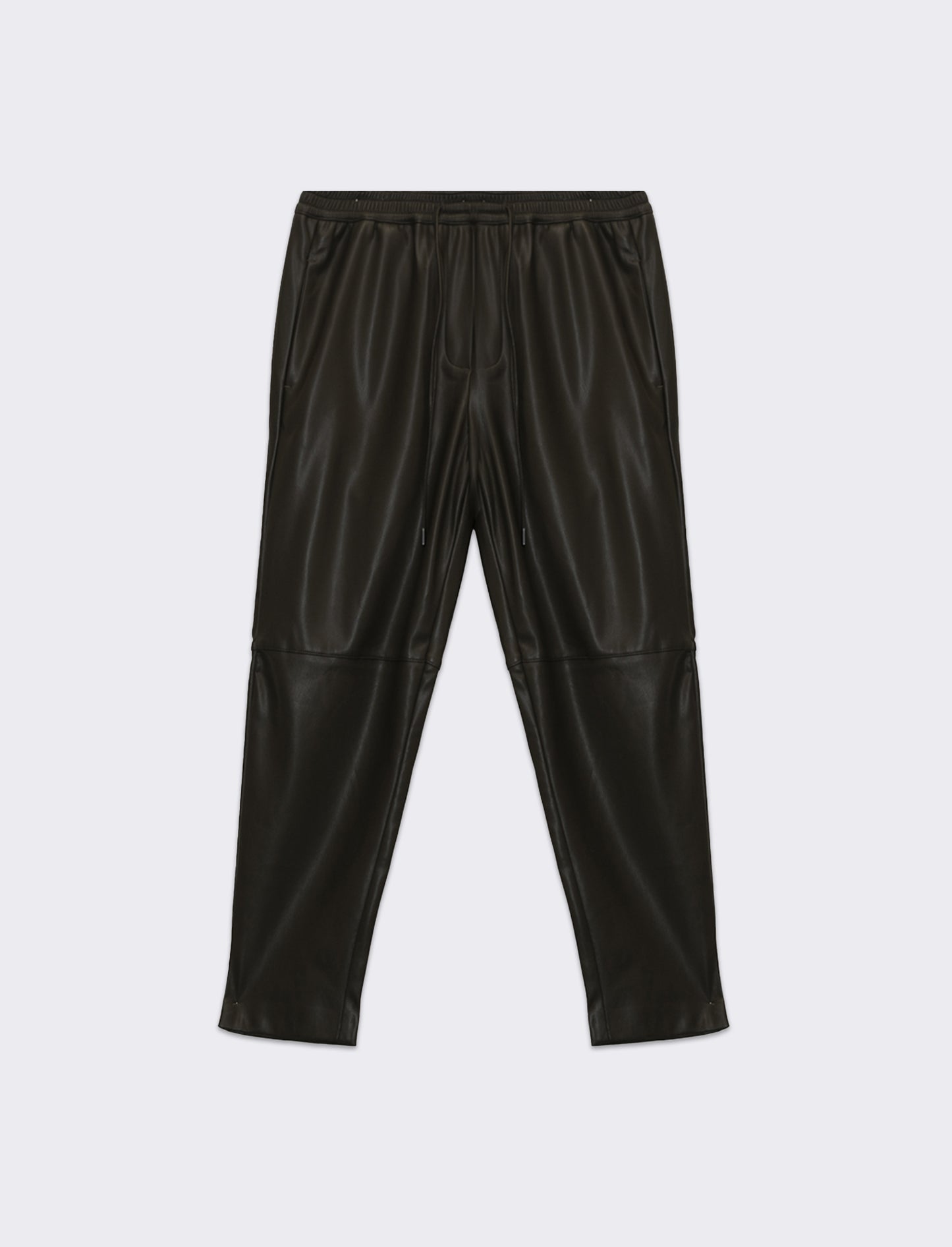 Pantalone effetto pelle da donna - Verde militare