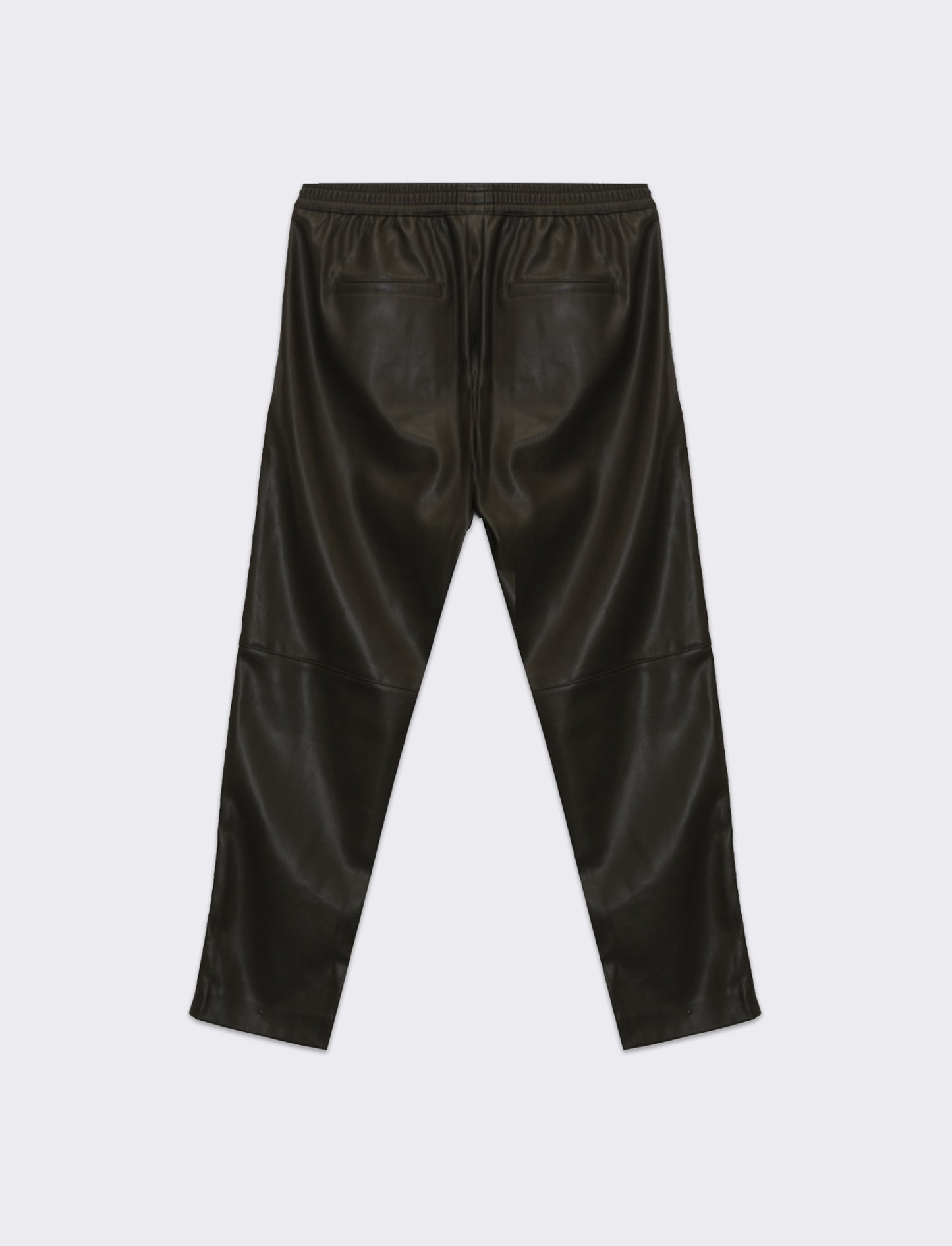 Pantalone effetto pelle da donna - Verde militare