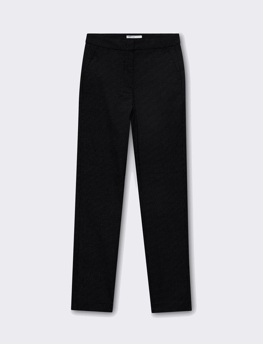 Woman's bengaline trousers for stylish comfort - Black