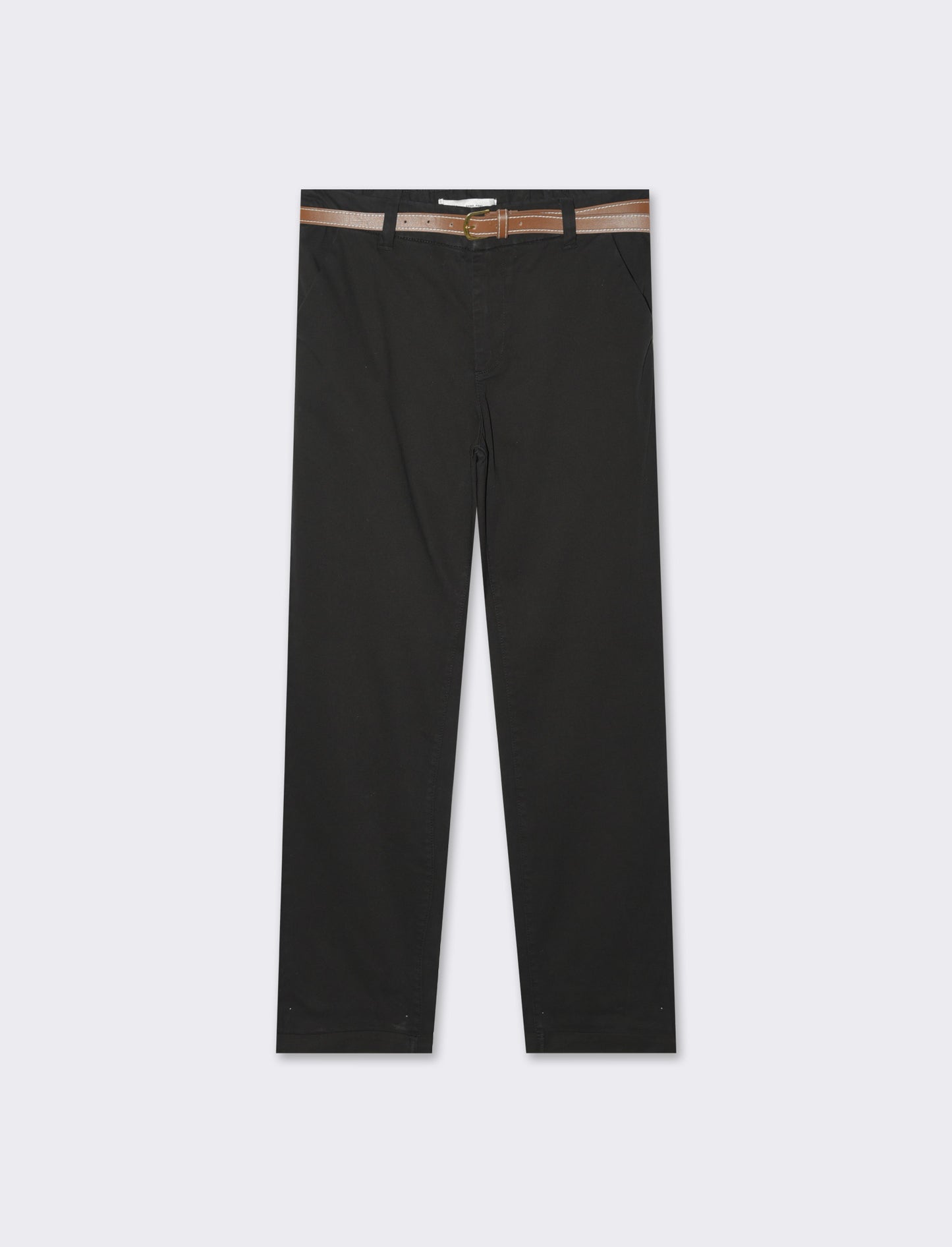 Pantalone chino con cintura da donna - Nero