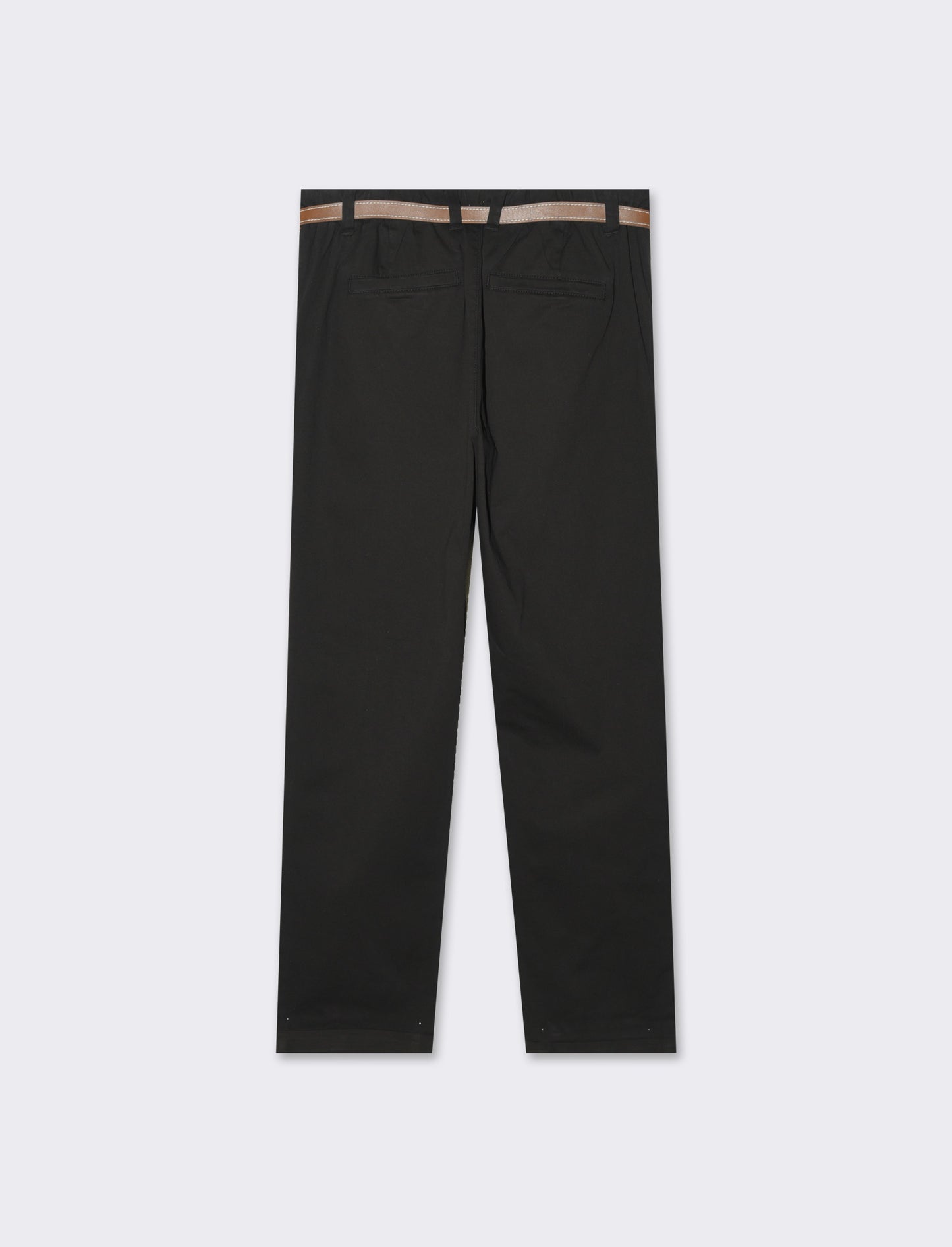 Pantalone chino con cintura da donna - Nero