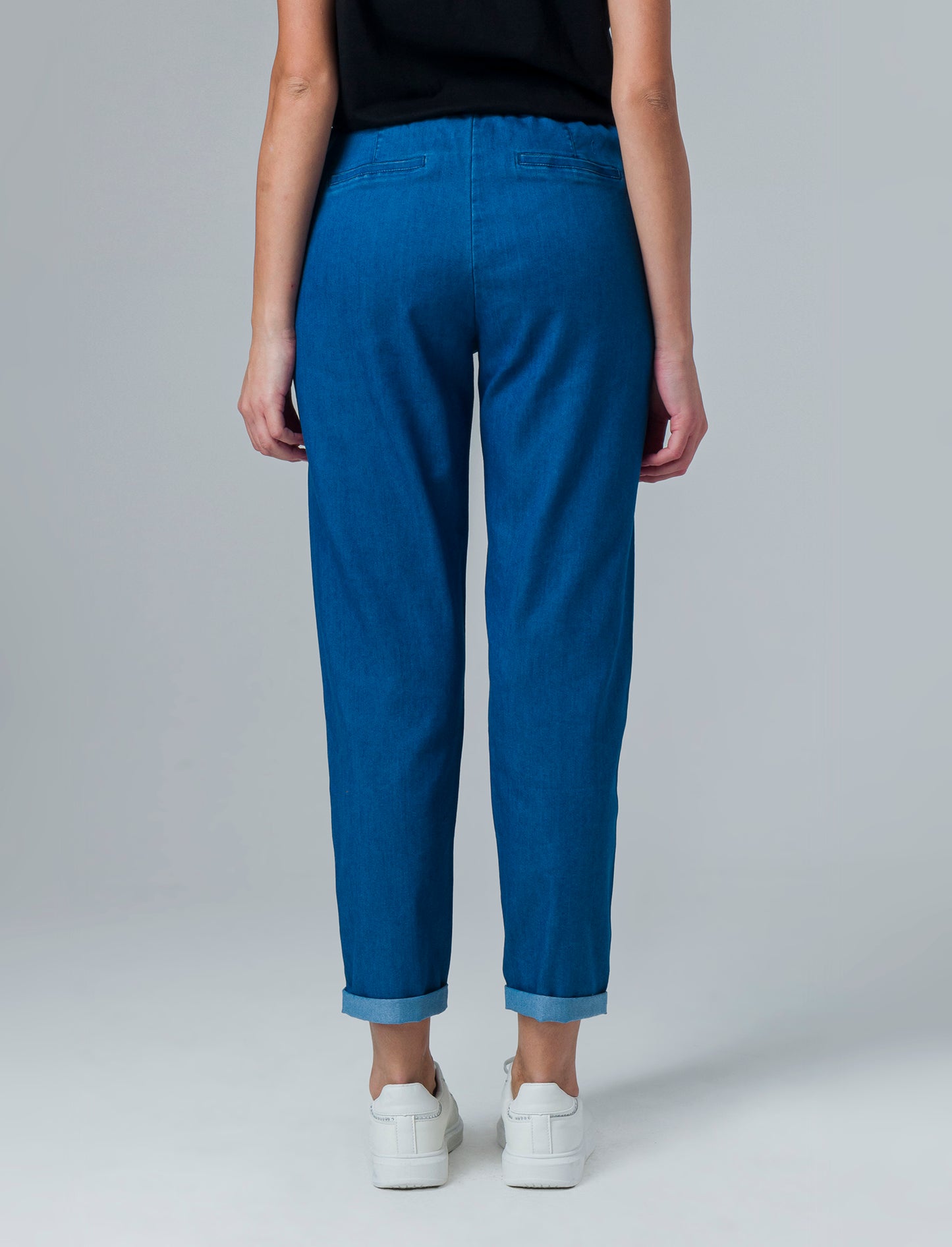 Pantalone con coullisse da donna - Denim
